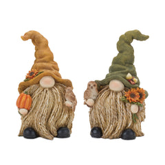 Fall-Harvest-Gnome-Figurine-(set-of-2)-Brown-Fall-Decor