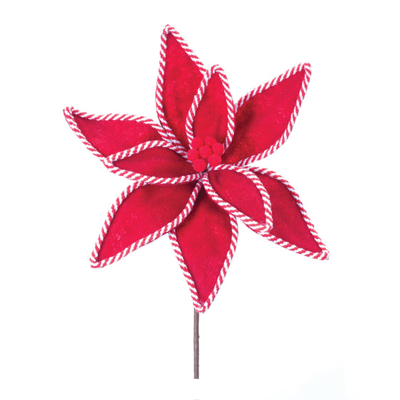 Candy-Cane-Poinsettia-Stem-(set-of-6)-Red-Faux-Florals