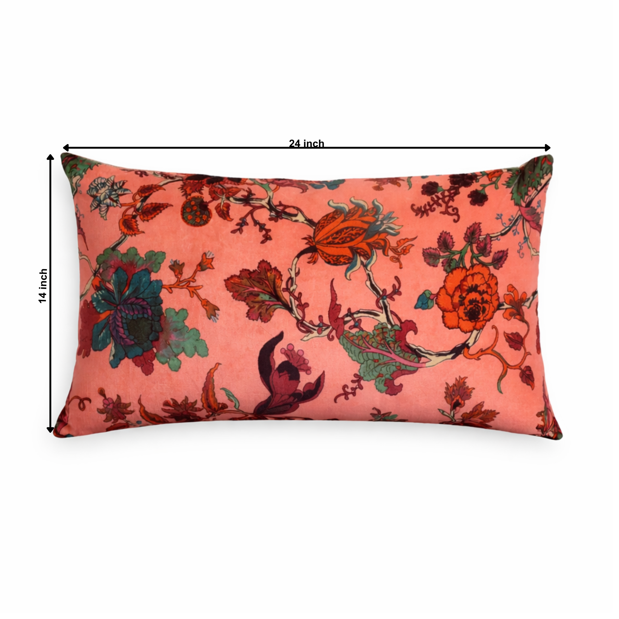 Velvet Eden Floral Pillow