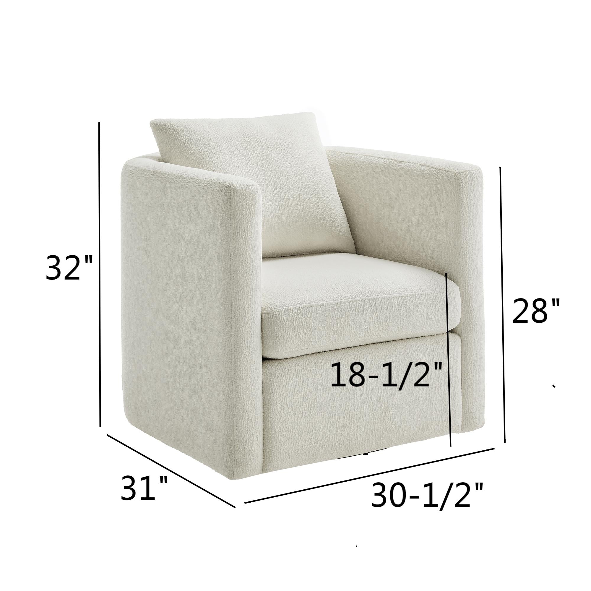 Sutton Swivel Barrel Chair with Performance Fabric