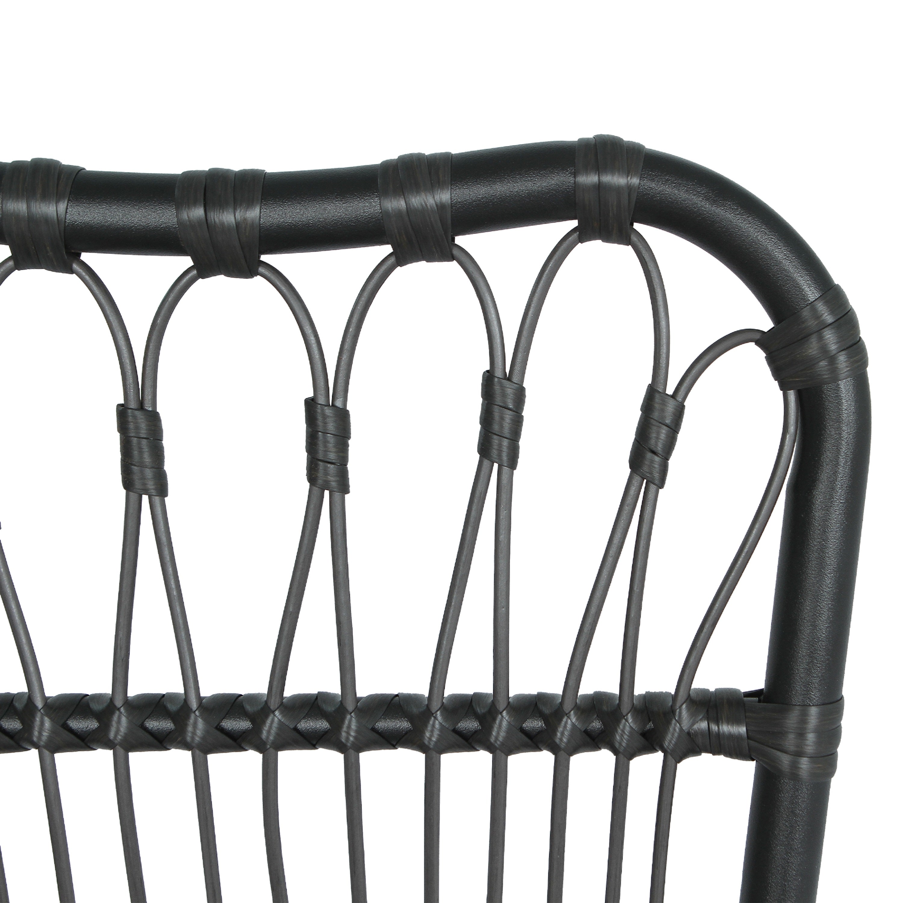 Outdoor Rattan Patio Dining Chairs, Set of 2