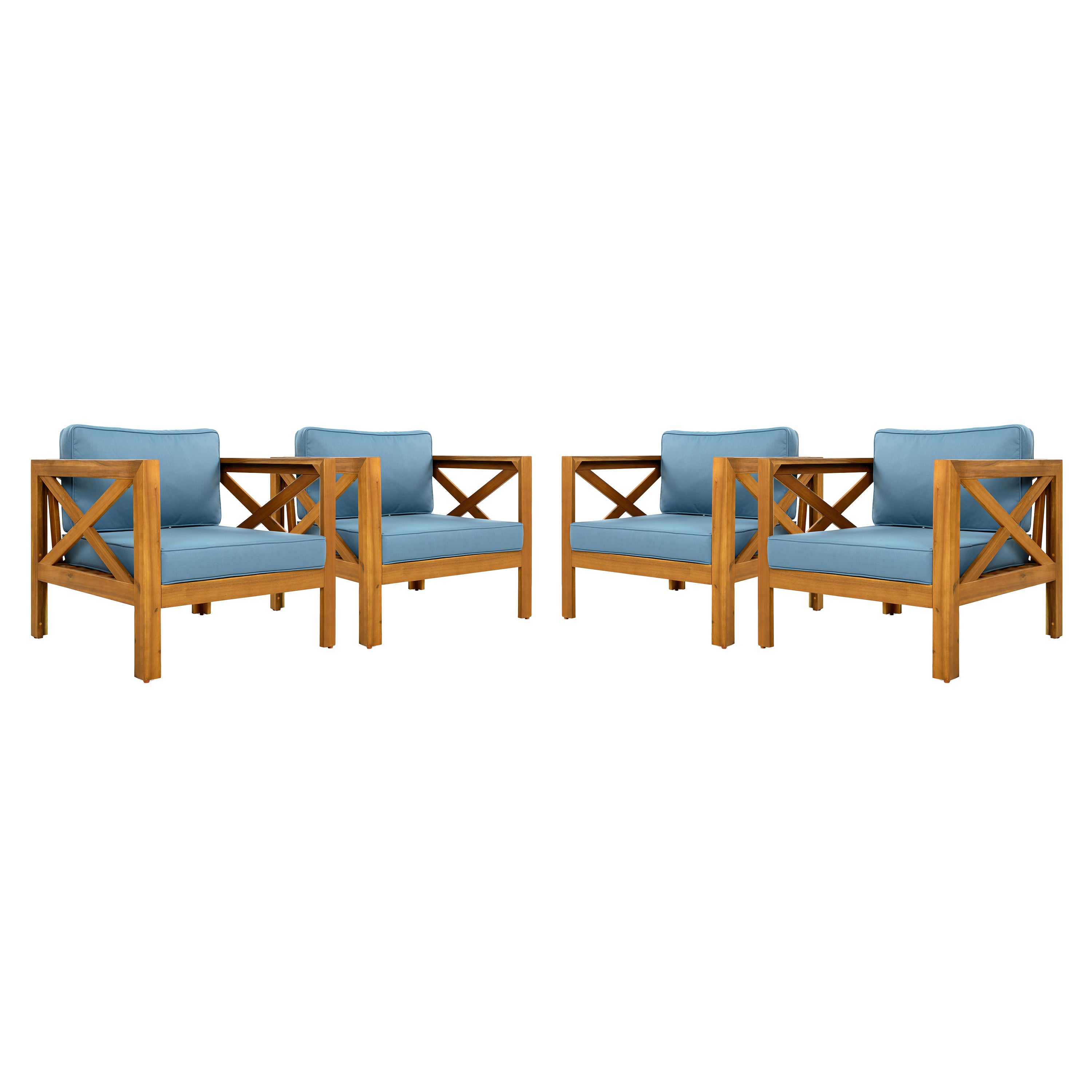 Brava Outdoor 3-Piece Patio Conversation Set