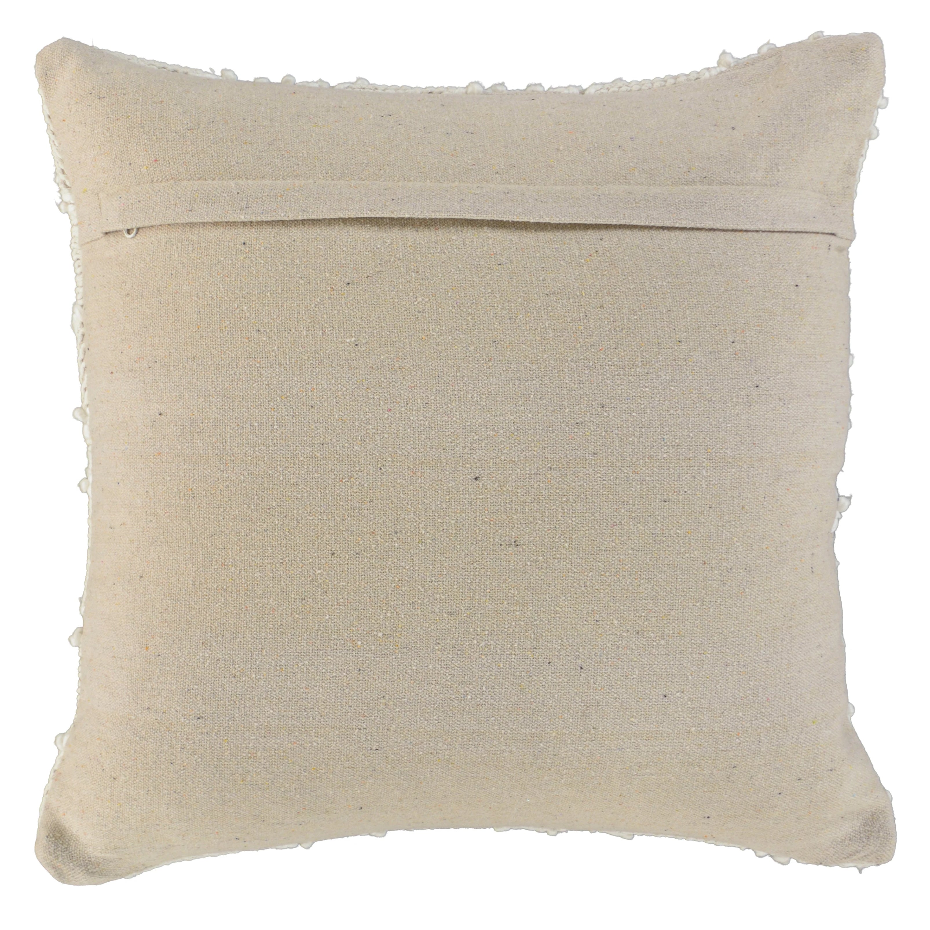 Embroidered Botanical Cotton Decorative Throw Pillow