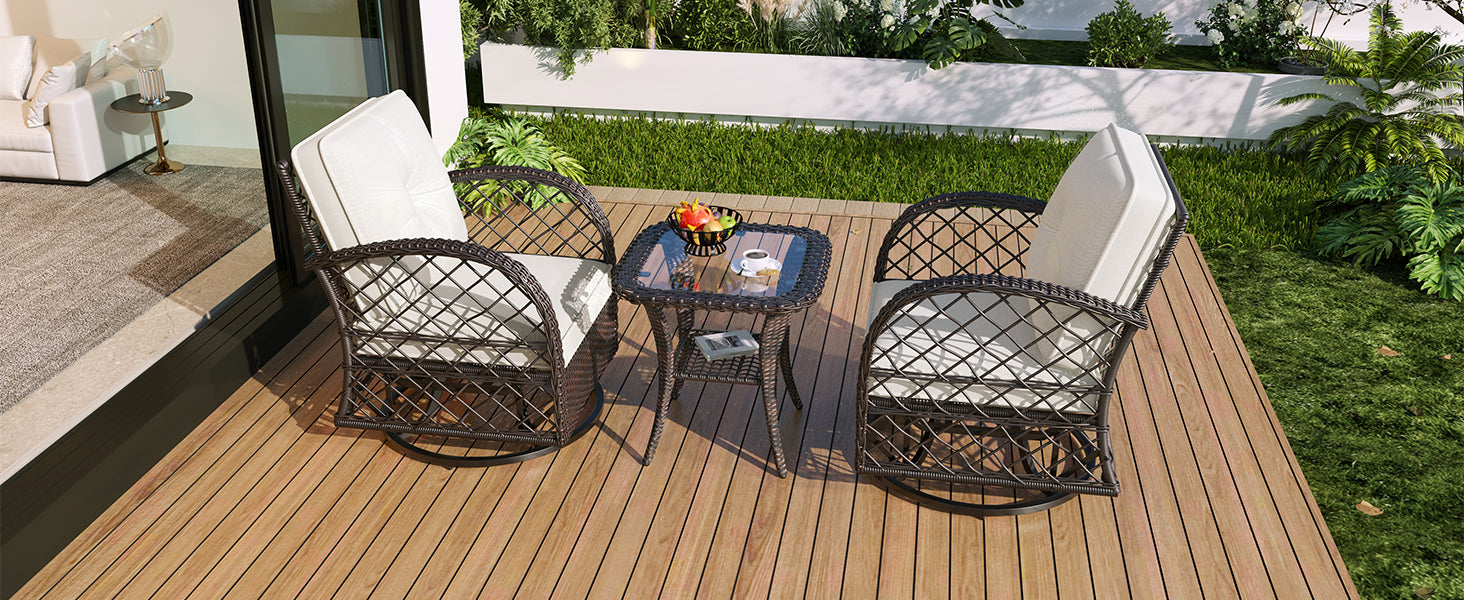 3-Piece Outdoor Chat Set
