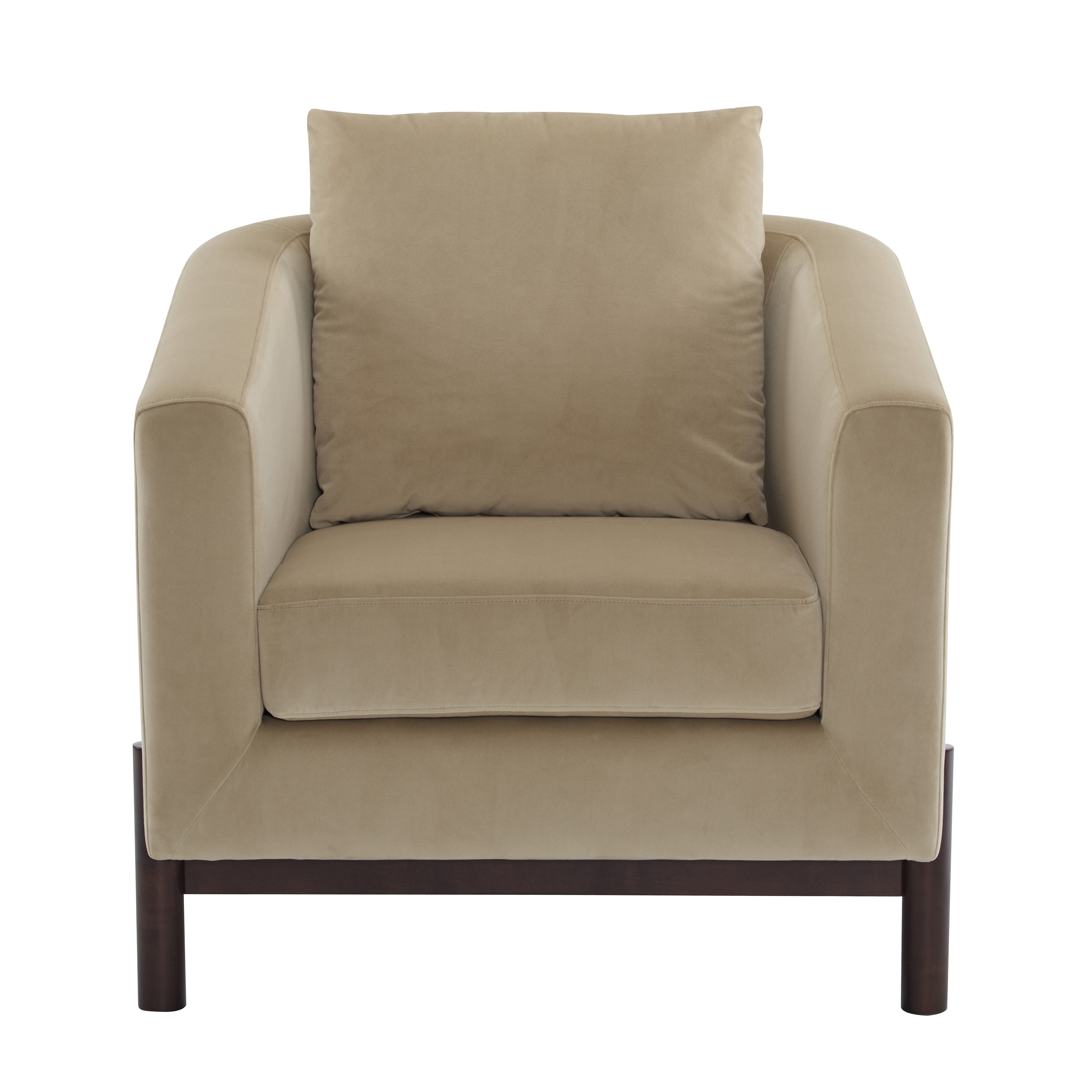 Faux Leather Barrel Club Accent Chair