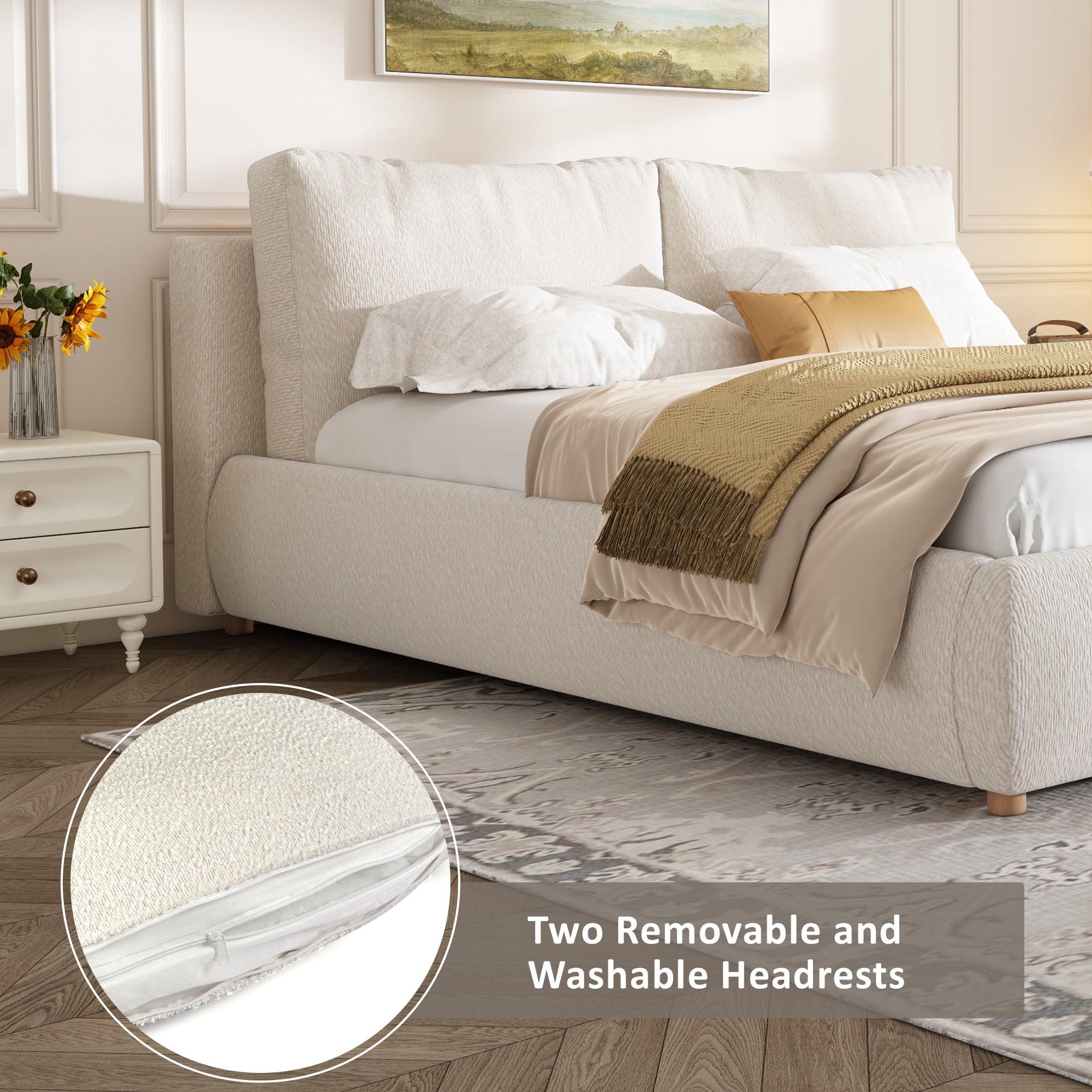 Upholstered Platform Bed