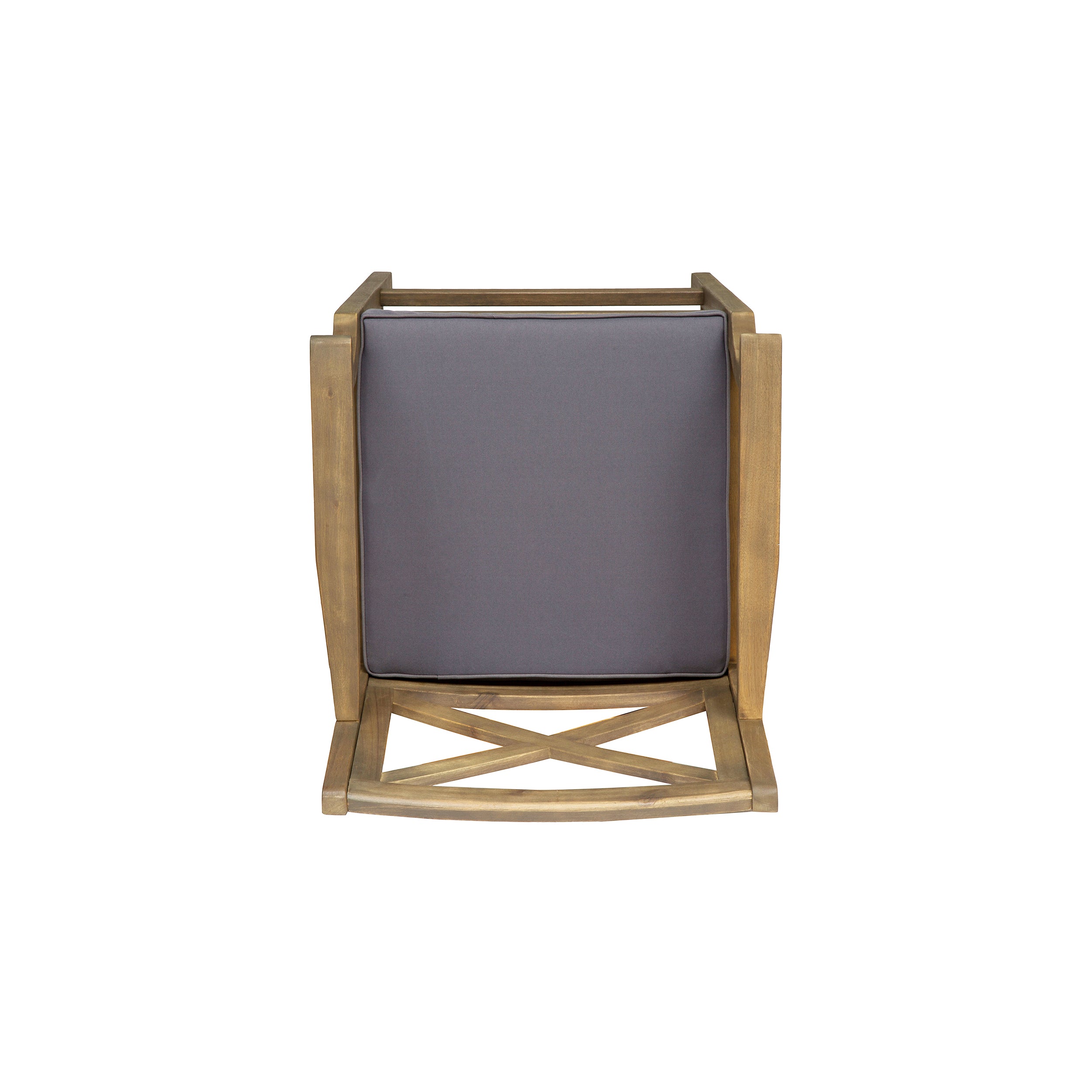 Perla Outdoor Acacia Wood Barstools, Set of 2