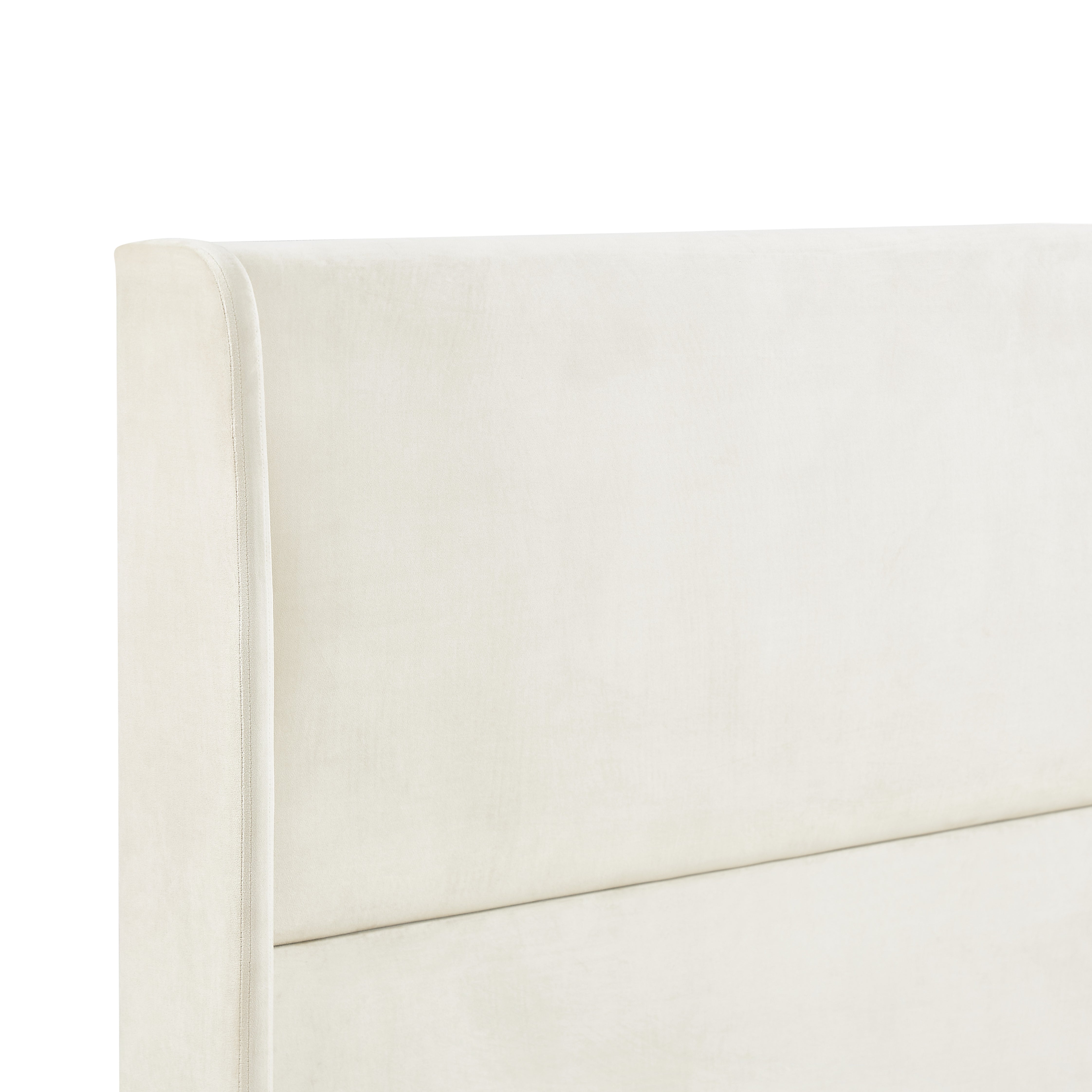 Rozita Velvet Wingback Platform Bed