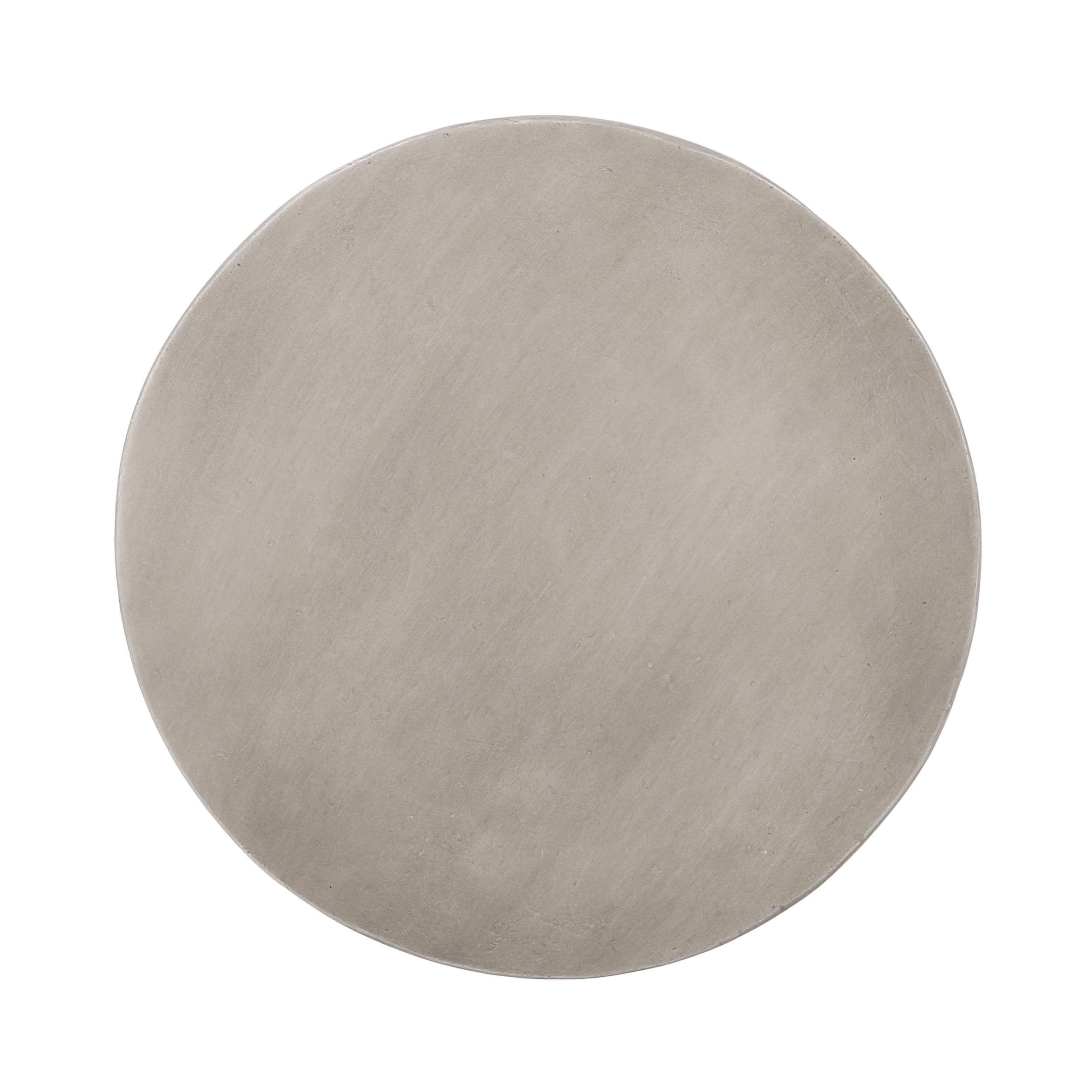 Outdoor Concrete Side Table with Round Top and Pedestal Base
