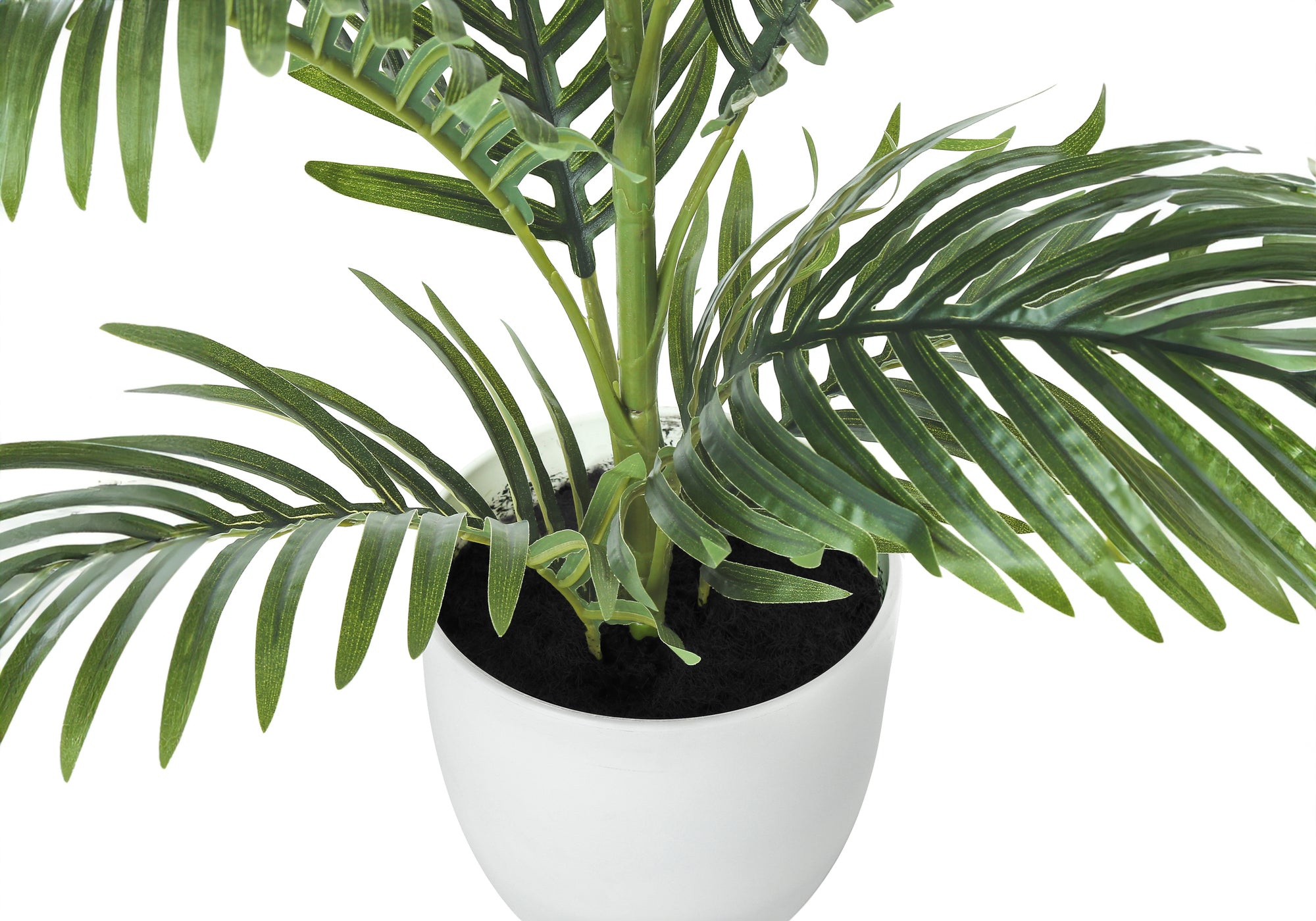 28" Tall Artificial Palm Tree with White Pot