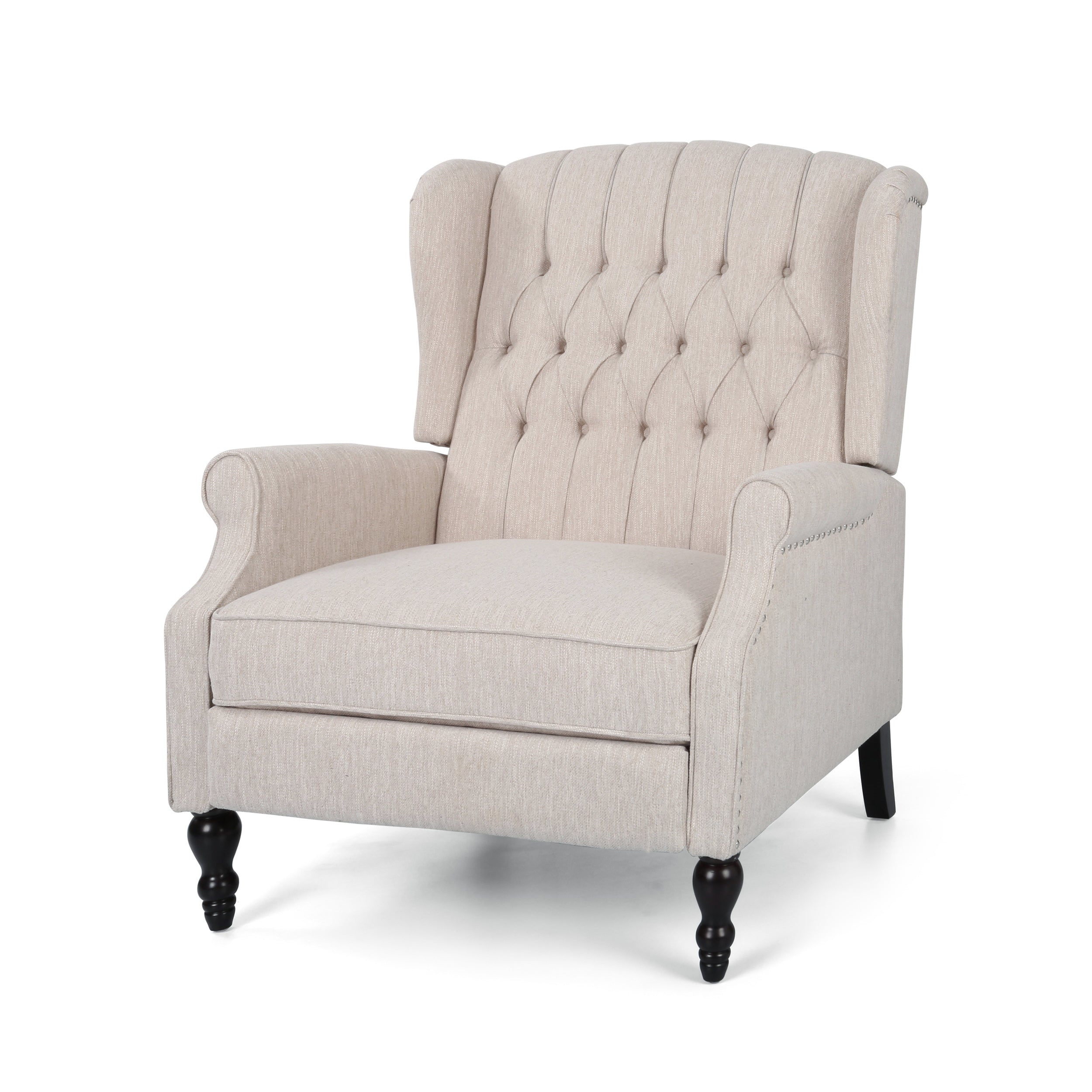 Oversized Wingback Tufted Recliner Accent Chair