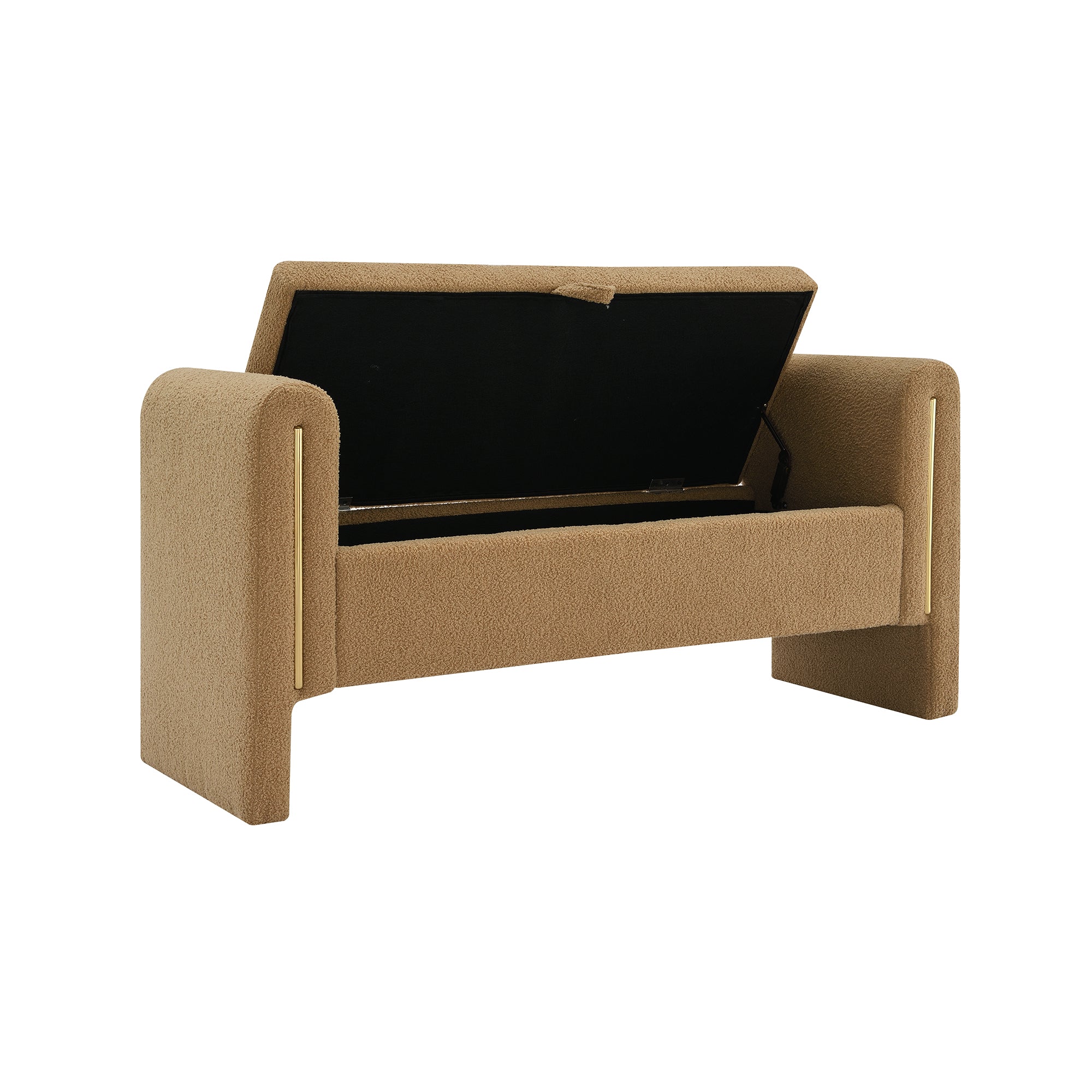 Modern Teddy Bench with Arms and Storage