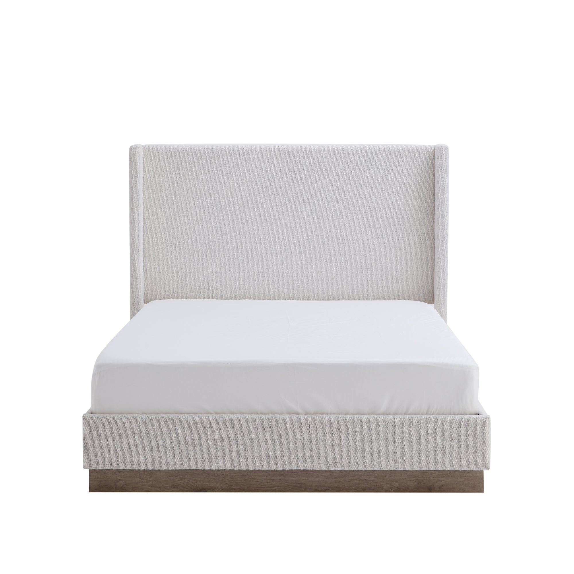 Hosford Upholstered Wingback Bed