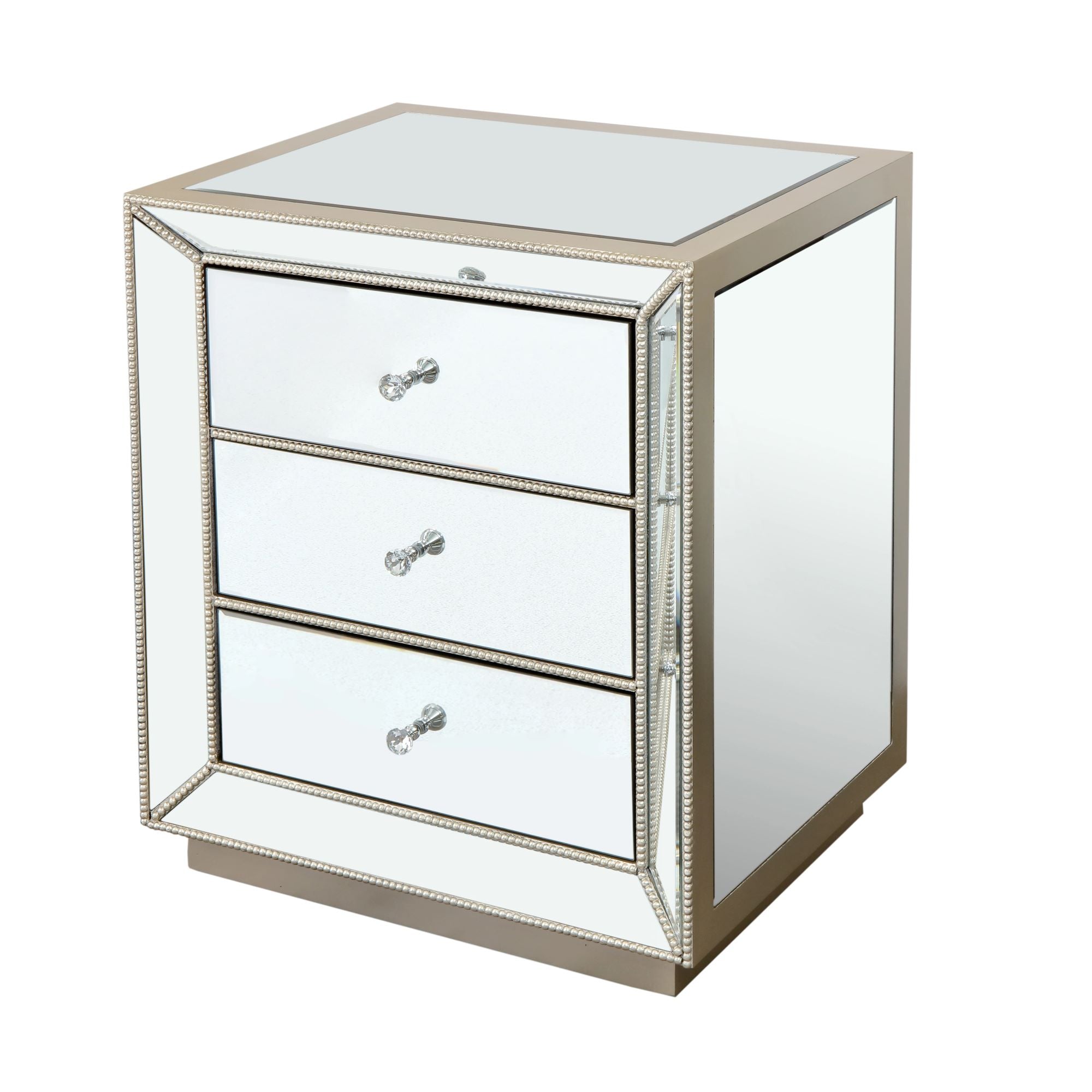 3-Drawer Cabinet with Crystal Handle
