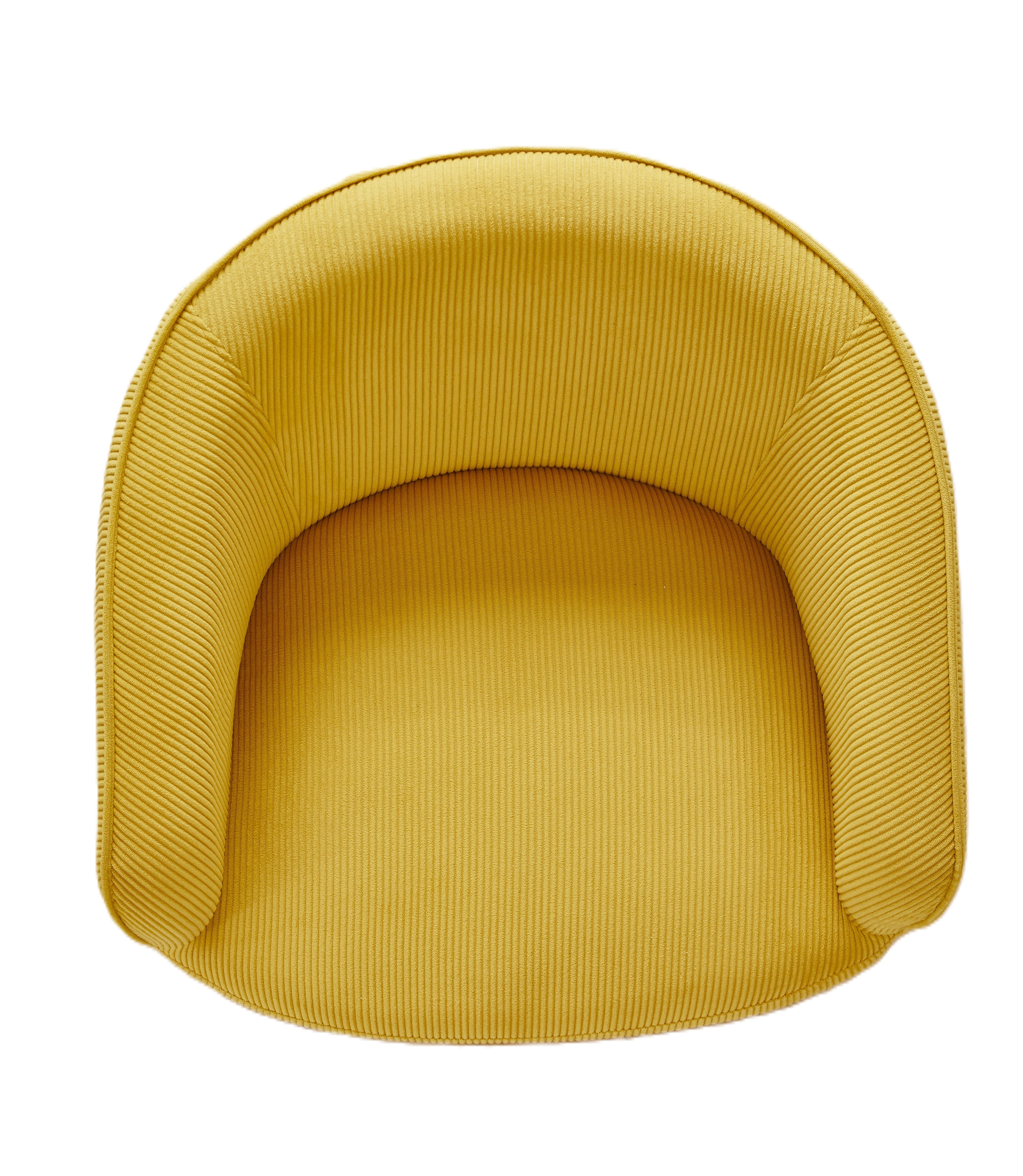 Corduroy Accent Chair with Gold Metal Legs