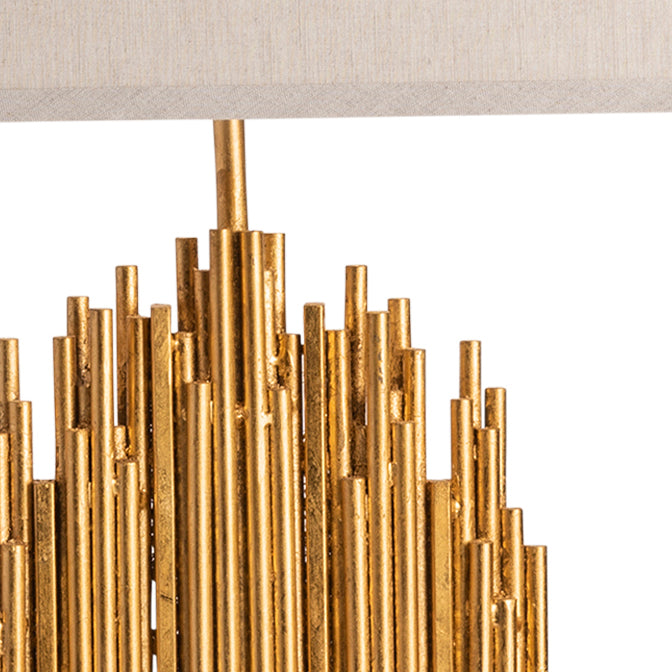Layered Metal Rod Table Lamp