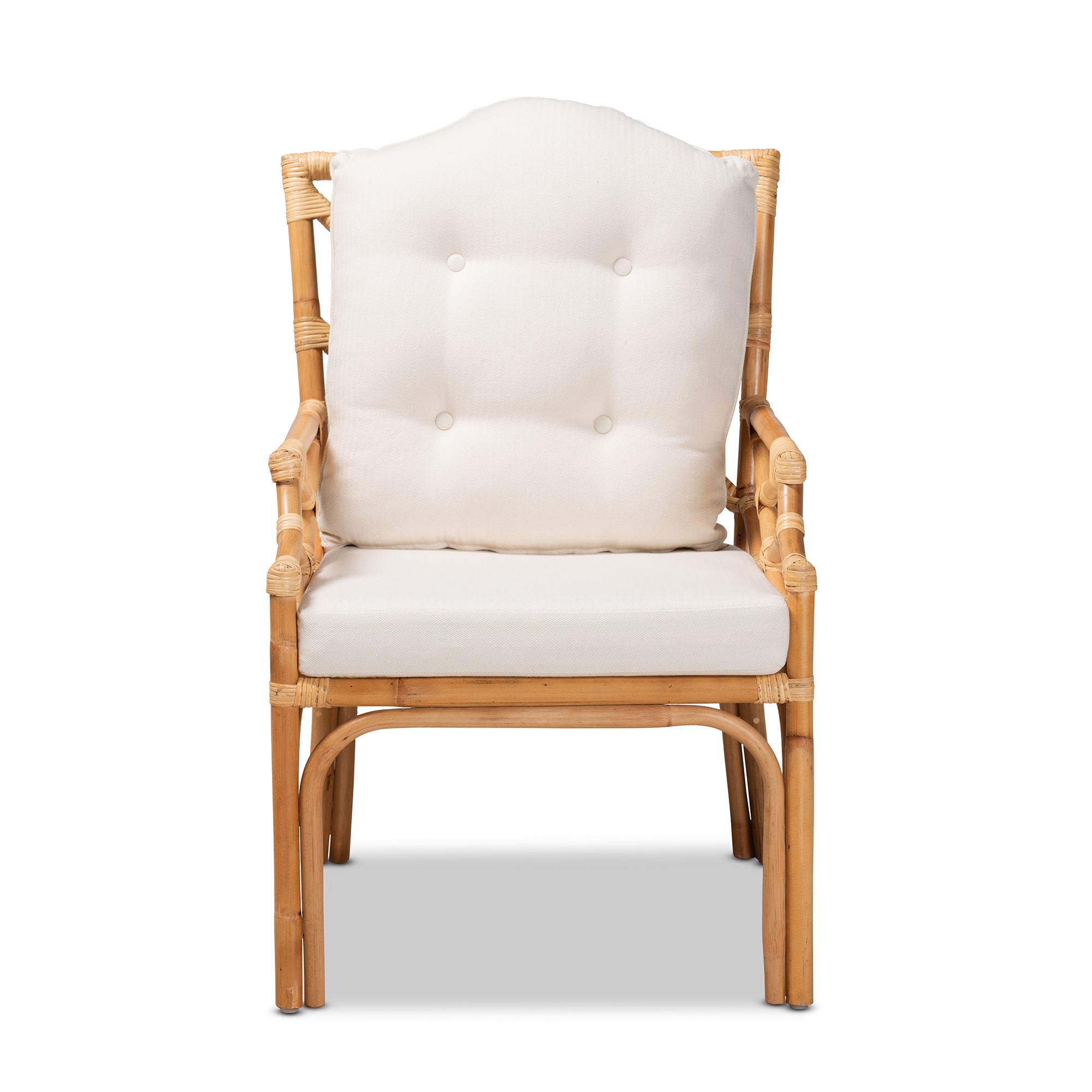 Cielo Upholstered Rattan Armchair