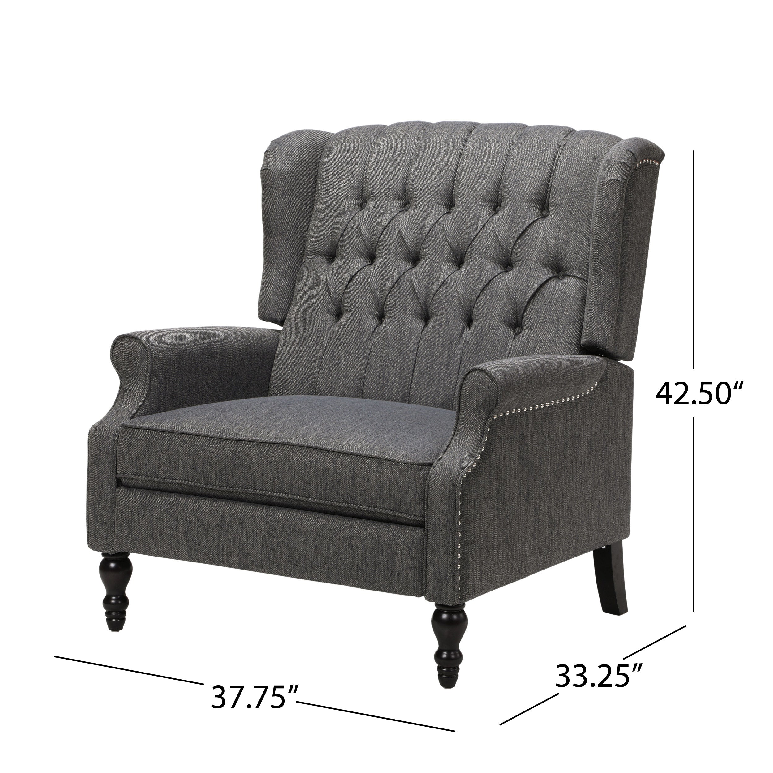Oversized Wingback Tufted Recliner Accent Chair