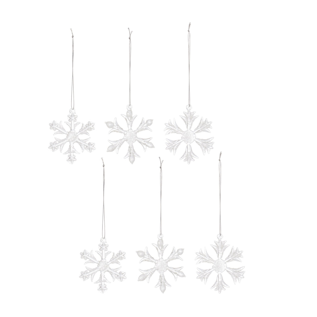 Clear-Glass--Snowflake-Tree-Ornament-(set-of-6)-Clear-Ornaments