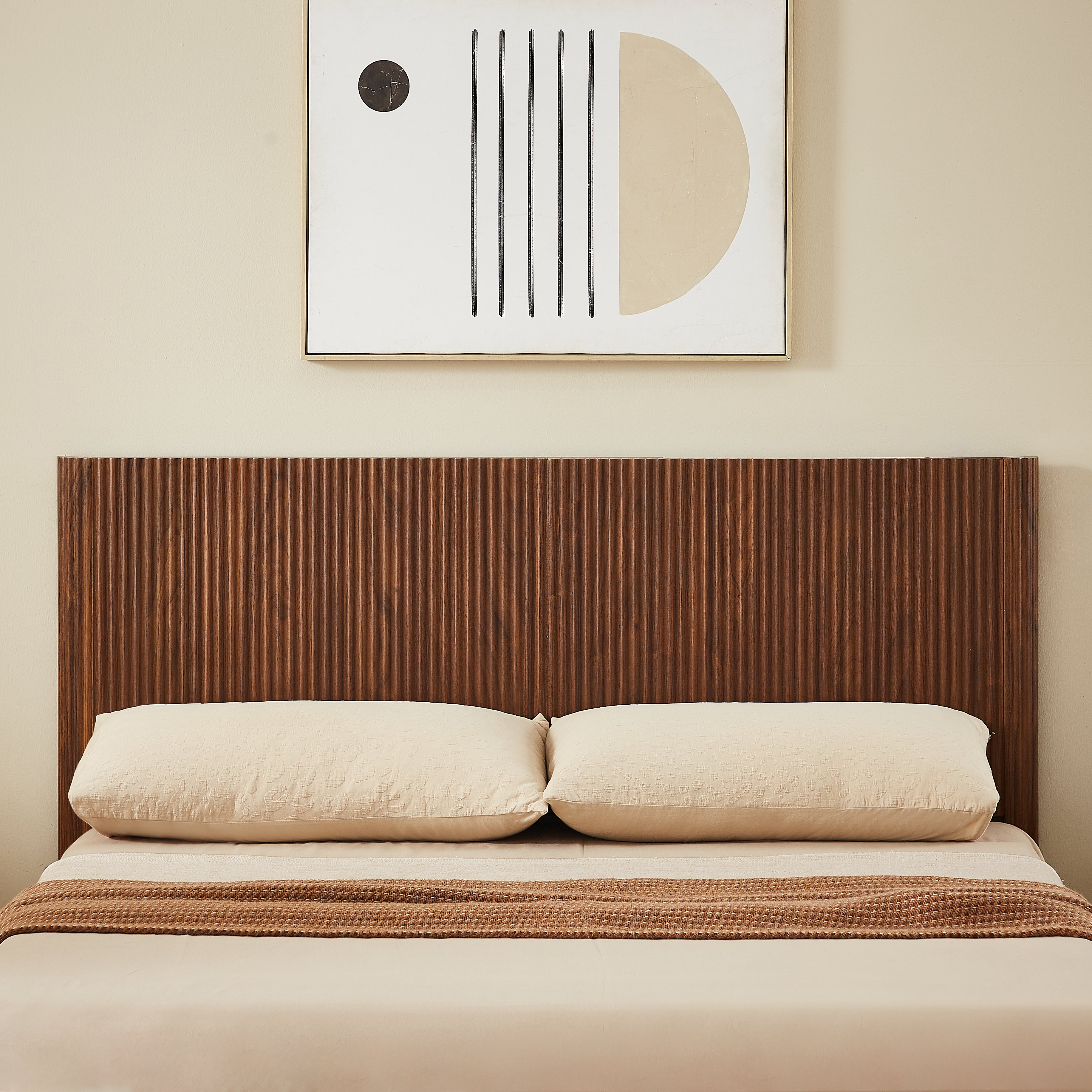 Fluted Lift Up Storage Bed