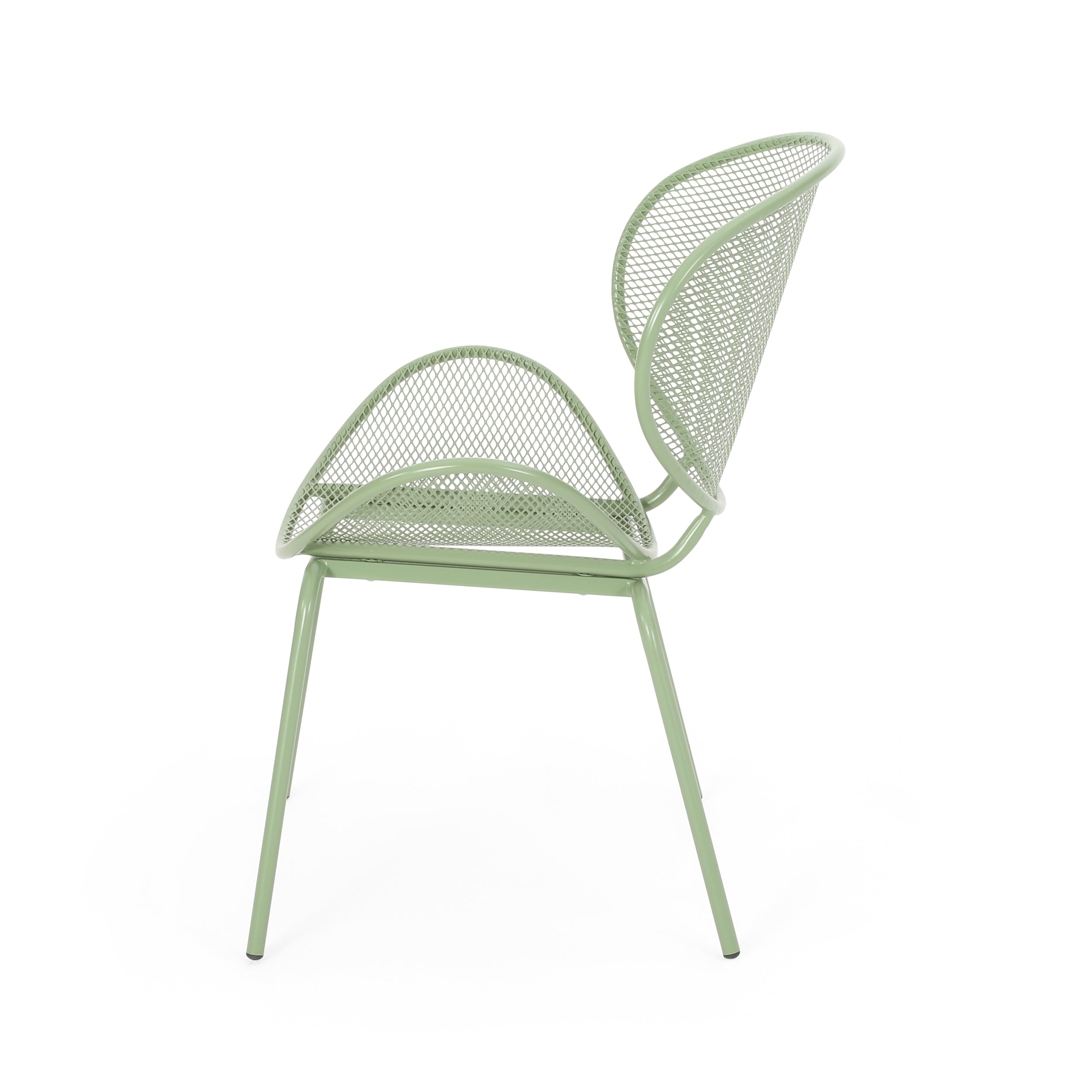 Modern Elba Chair Set With Mesh Seating And Retro Shell Design
