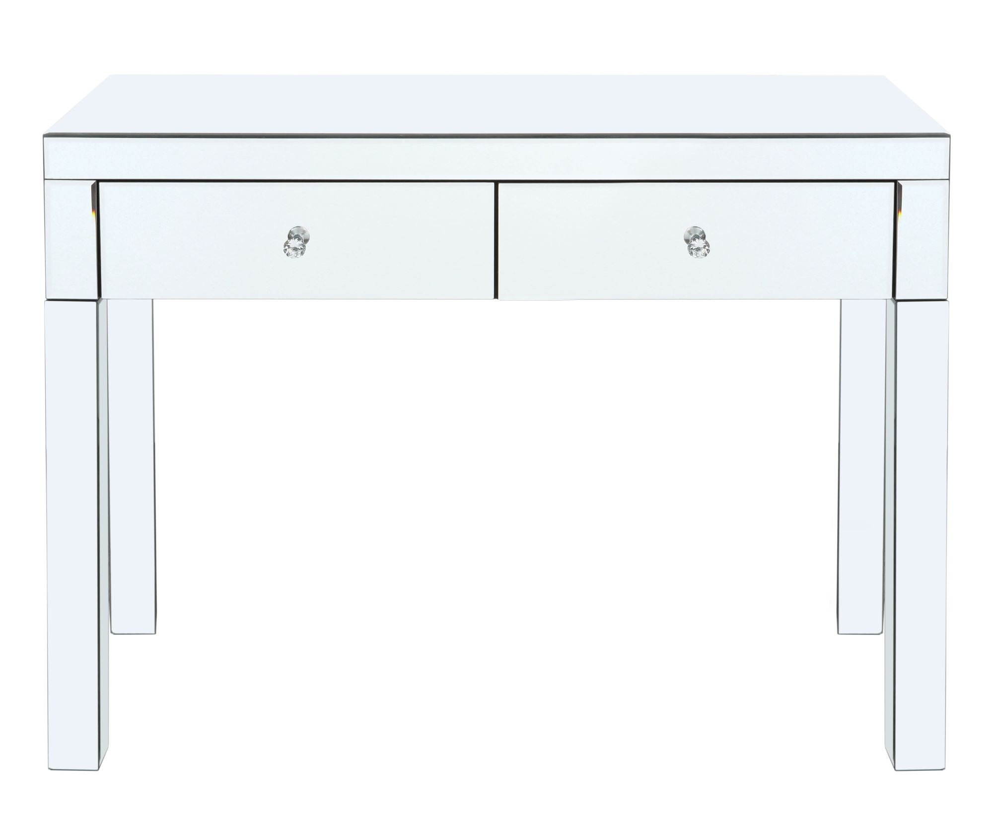 Dressing Table with 2 Drawers and Iron Legs