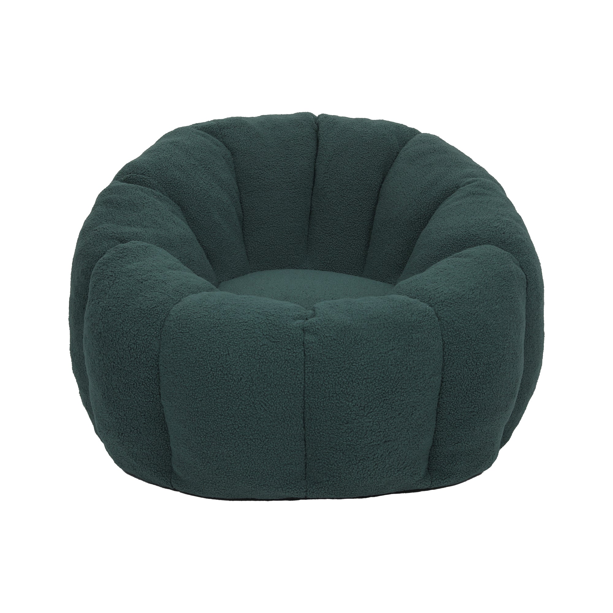 Plush Faux Fur Bean Bag Chair with Armrests