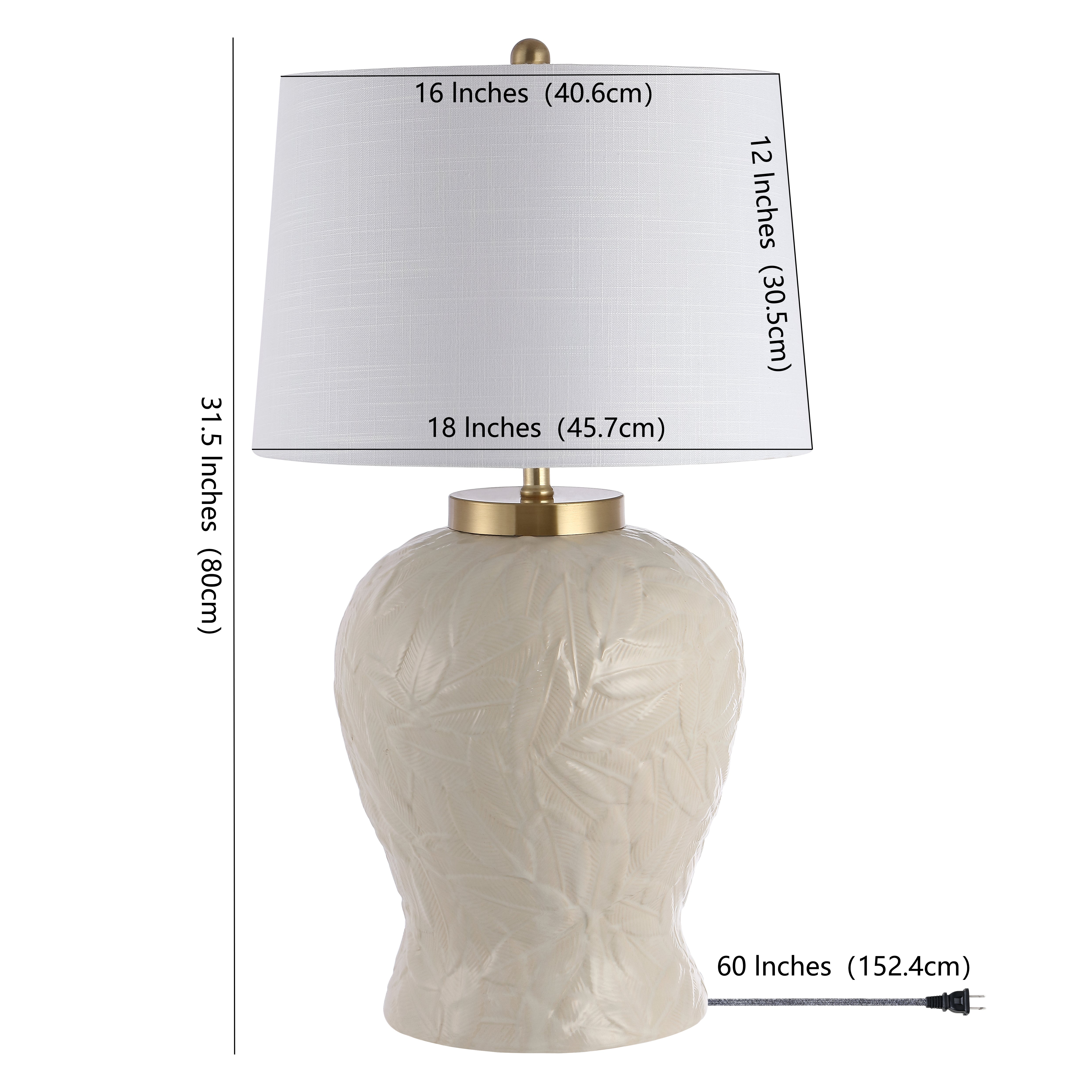 Regency Ceramic/Metal Bohemian Cottage LED Table Lamp