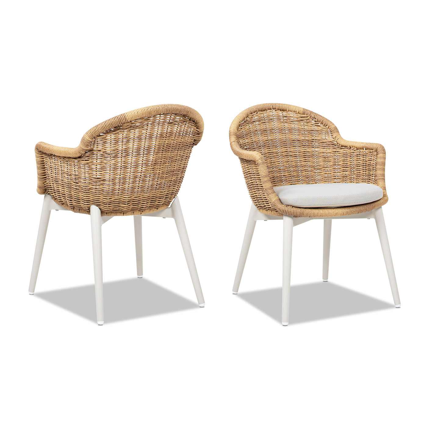 Santorini Outdoor Dining Chairs, Set of 2