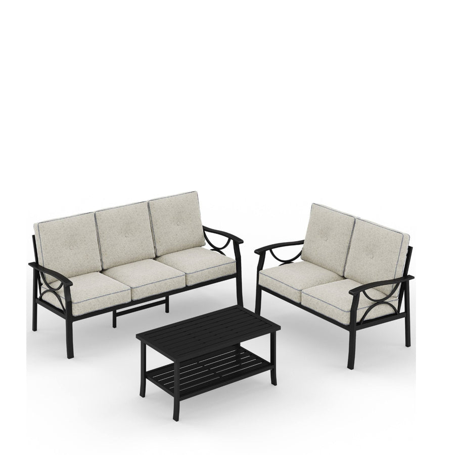 Marisol 3 Piece Metal Patio Furniture Set