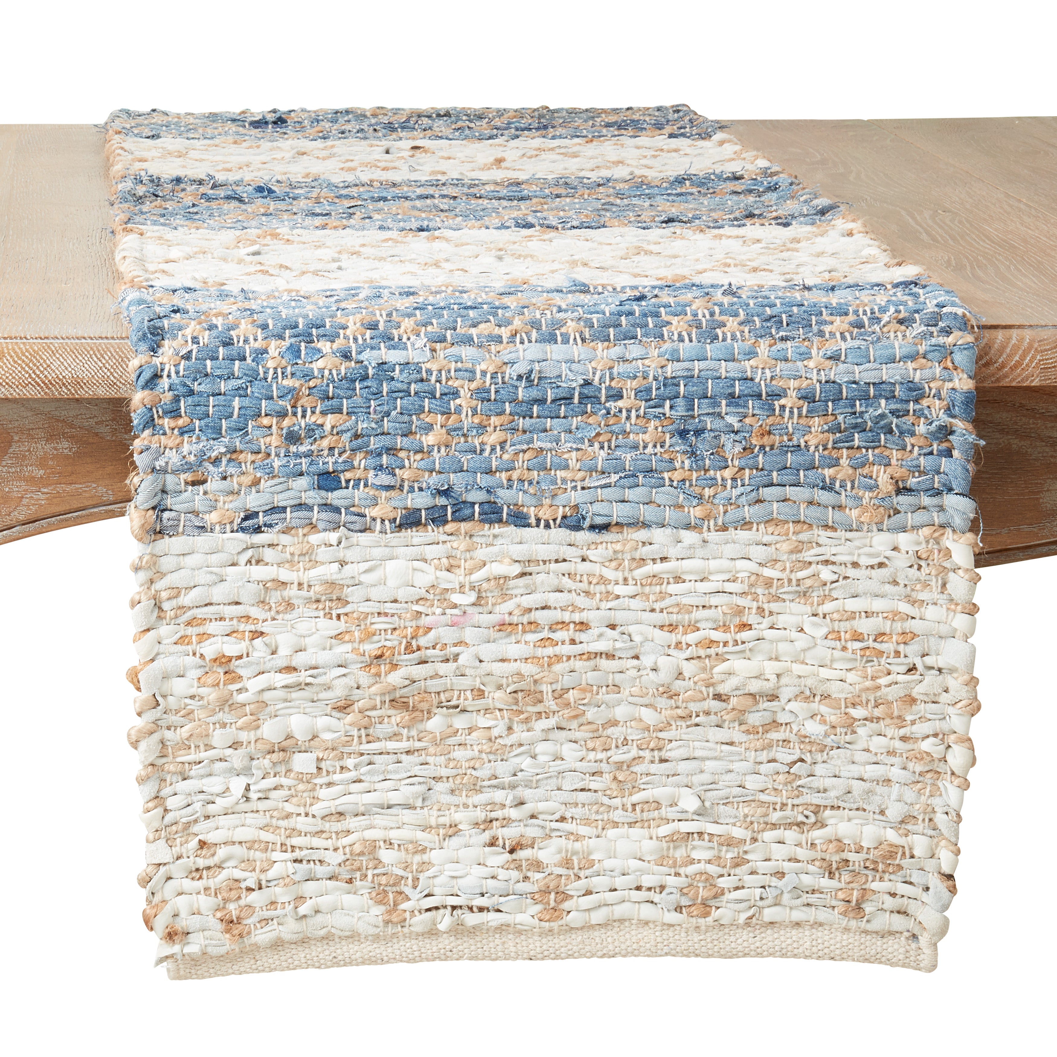Diamond Stripe Chindi Table Runner