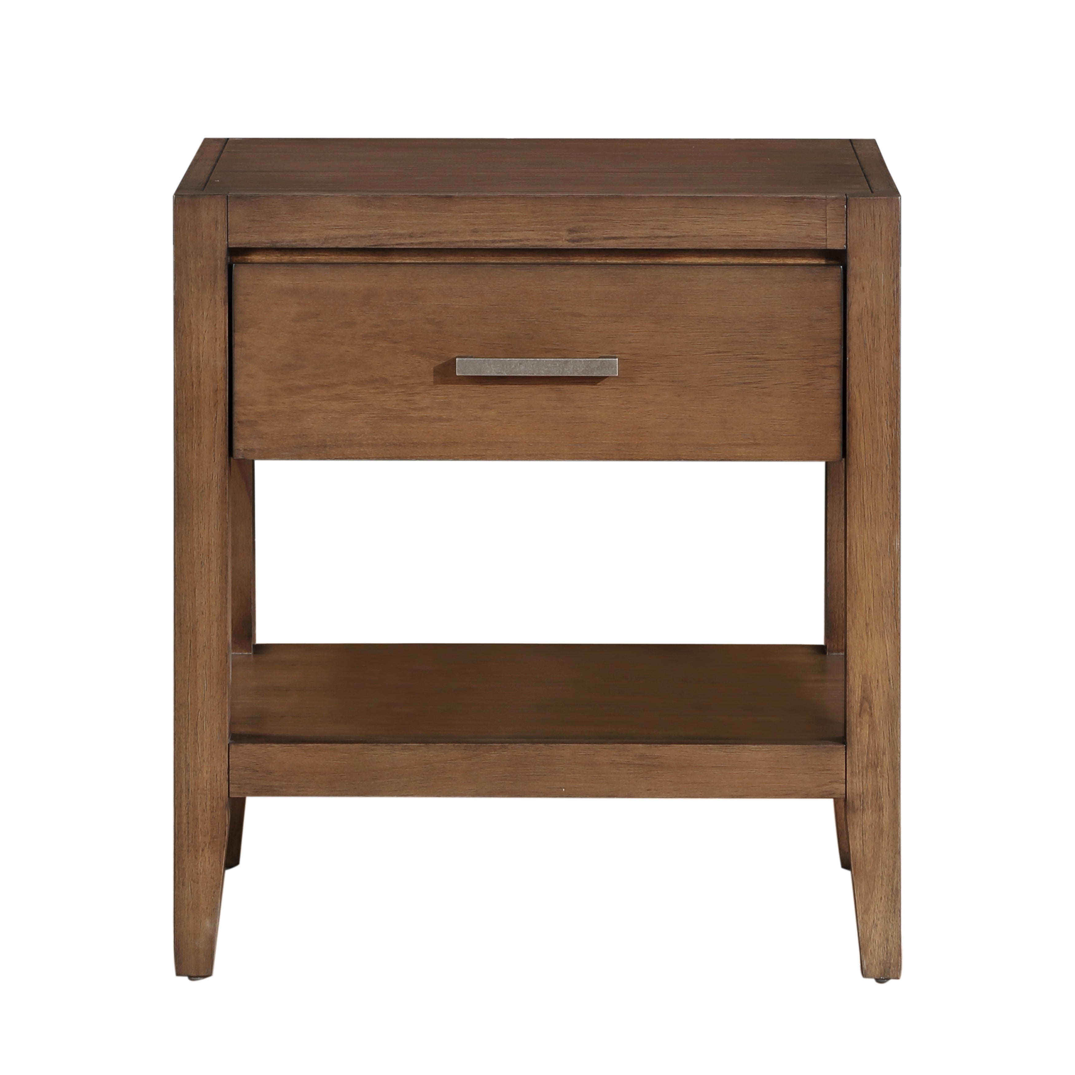 Nightstand with Drawer and Open Shelf