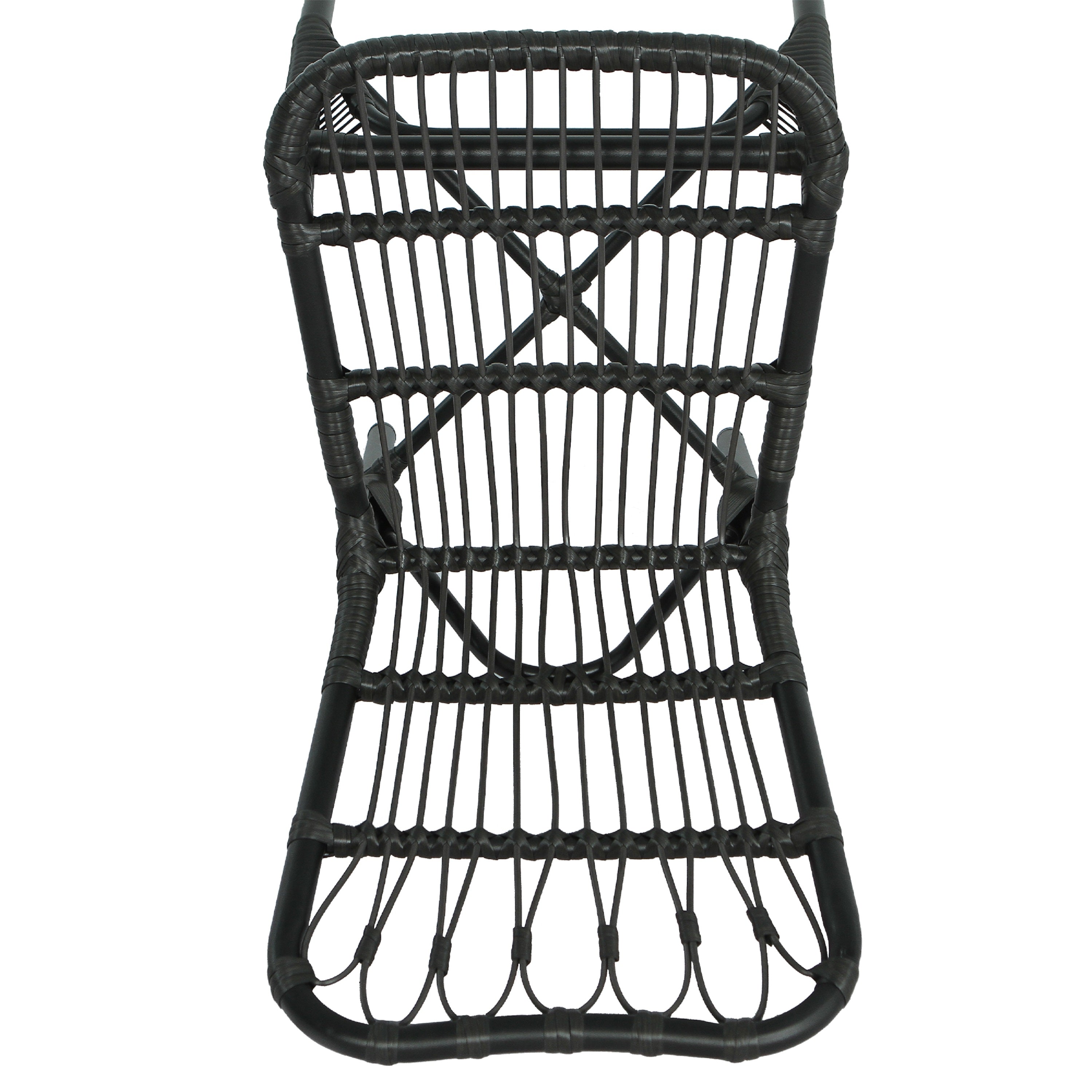 Outdoor Rattan Patio Dining Chairs, Set of 2