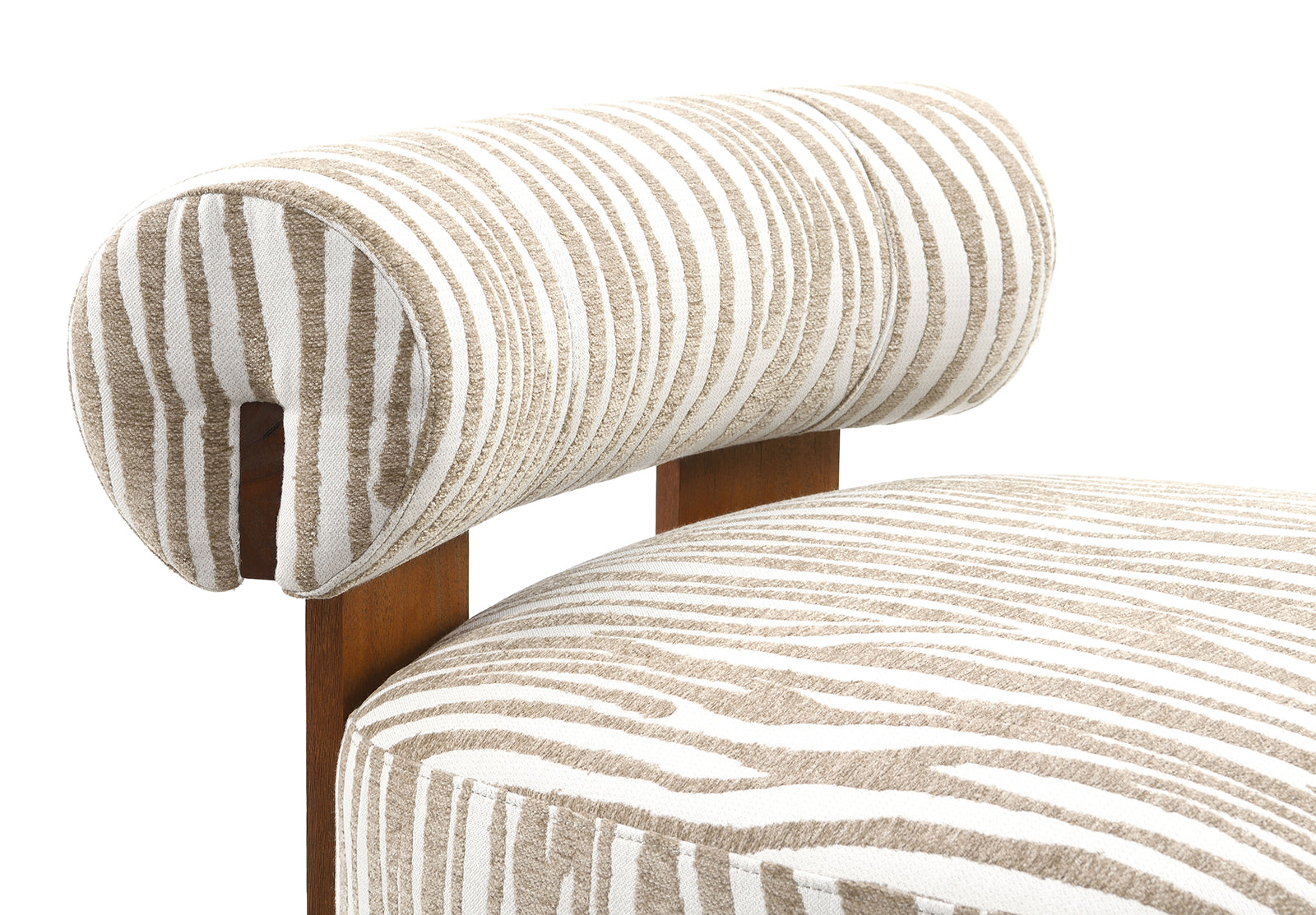 Avril Modern Zebra Stripe Accent Chair
