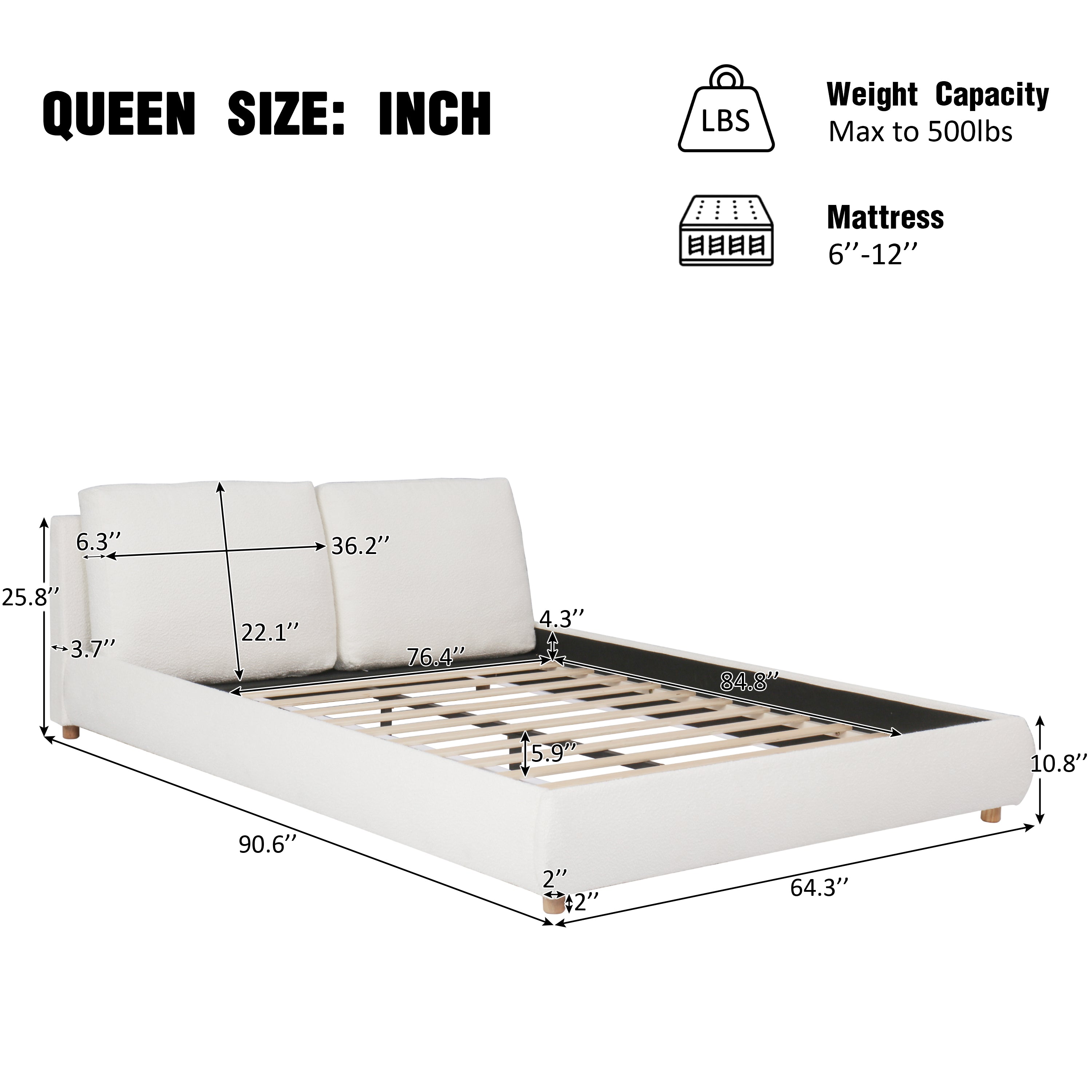 Upholstered Platform Bed