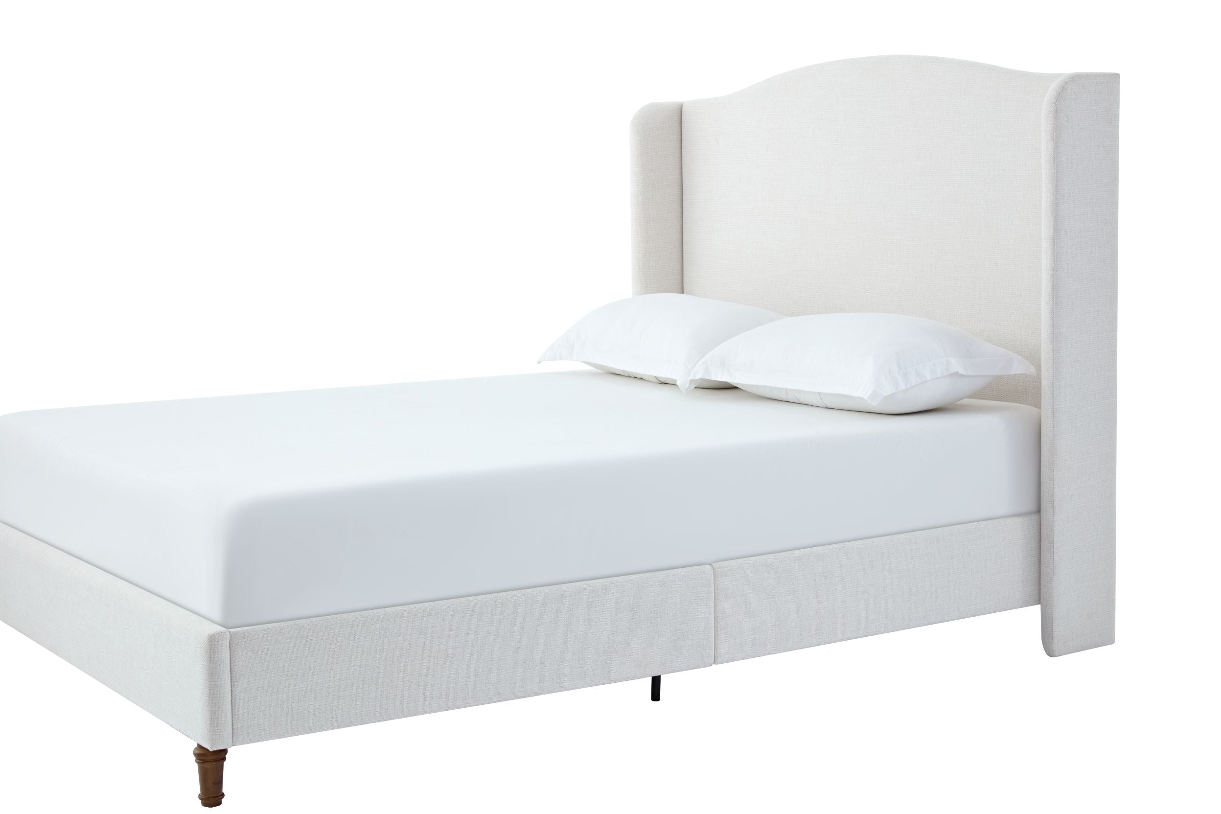 Hannah Upholstered Wingback Bed
