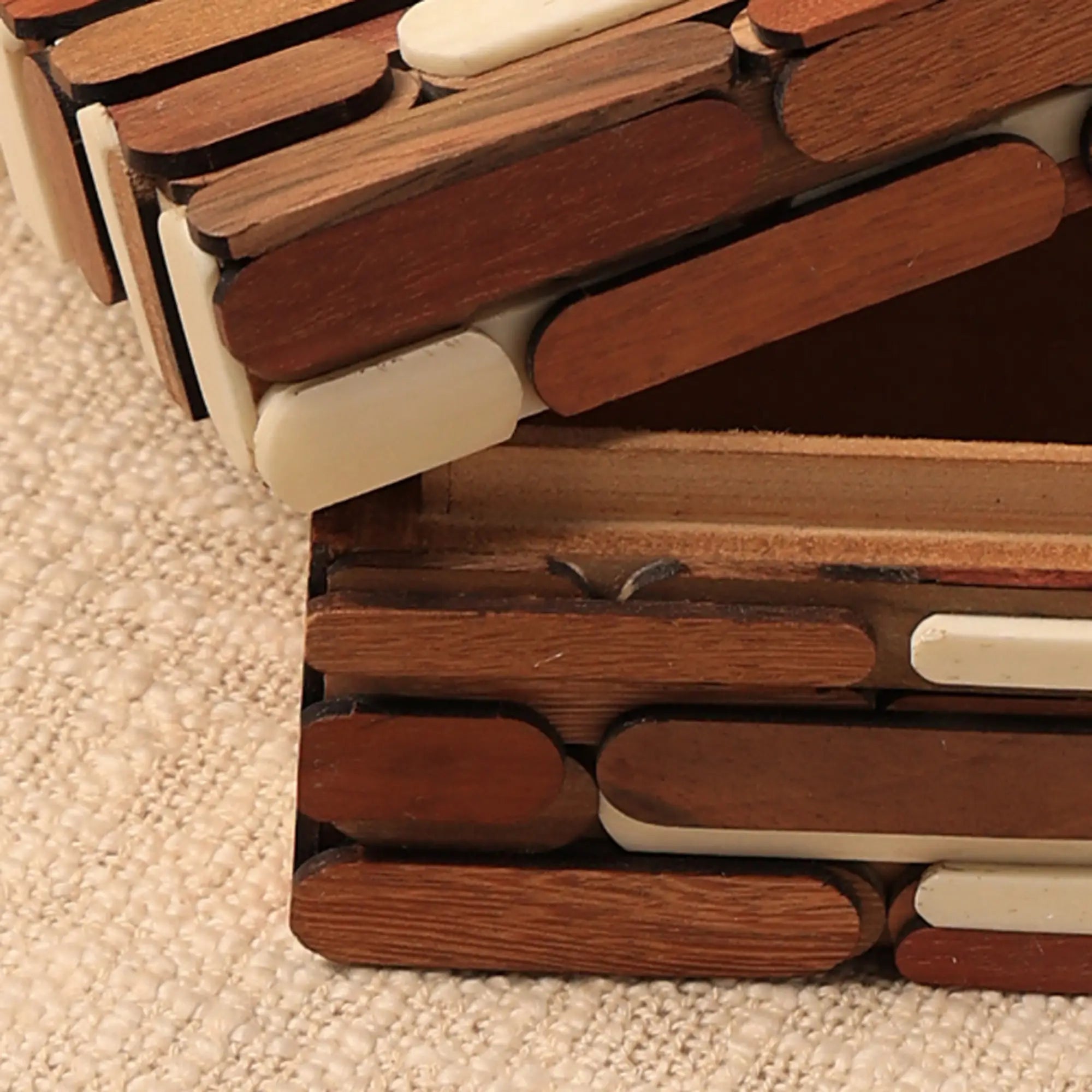 Reclaimed Wood & Bone Inlay Box