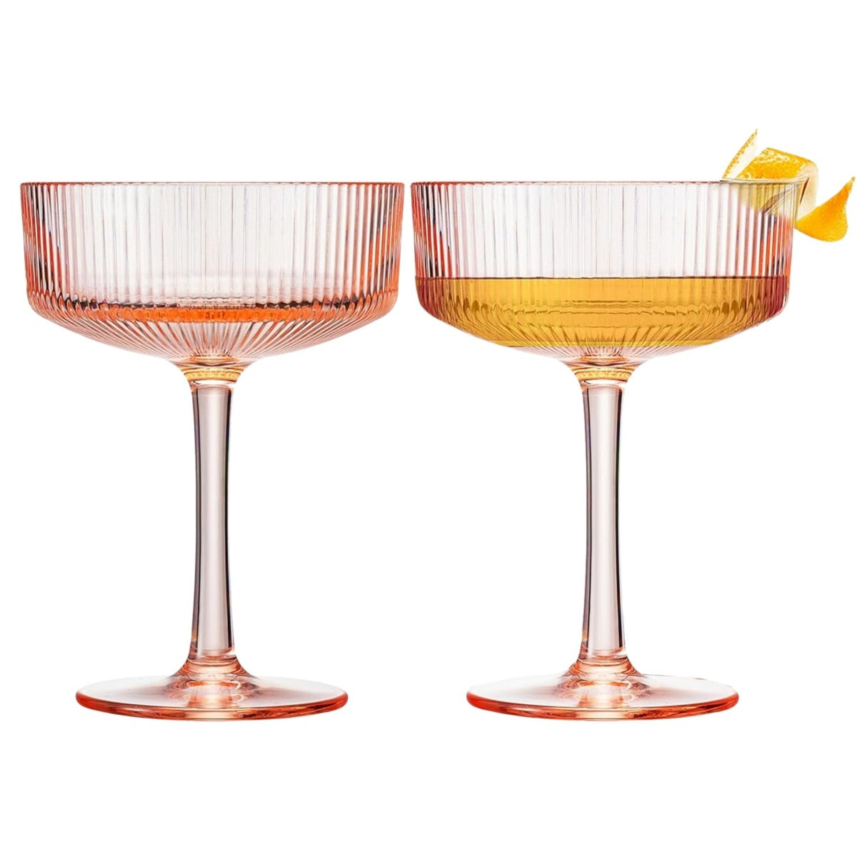 Pier 1 Coupe Ribbed Acrylic Glasses - Thumbnail 3