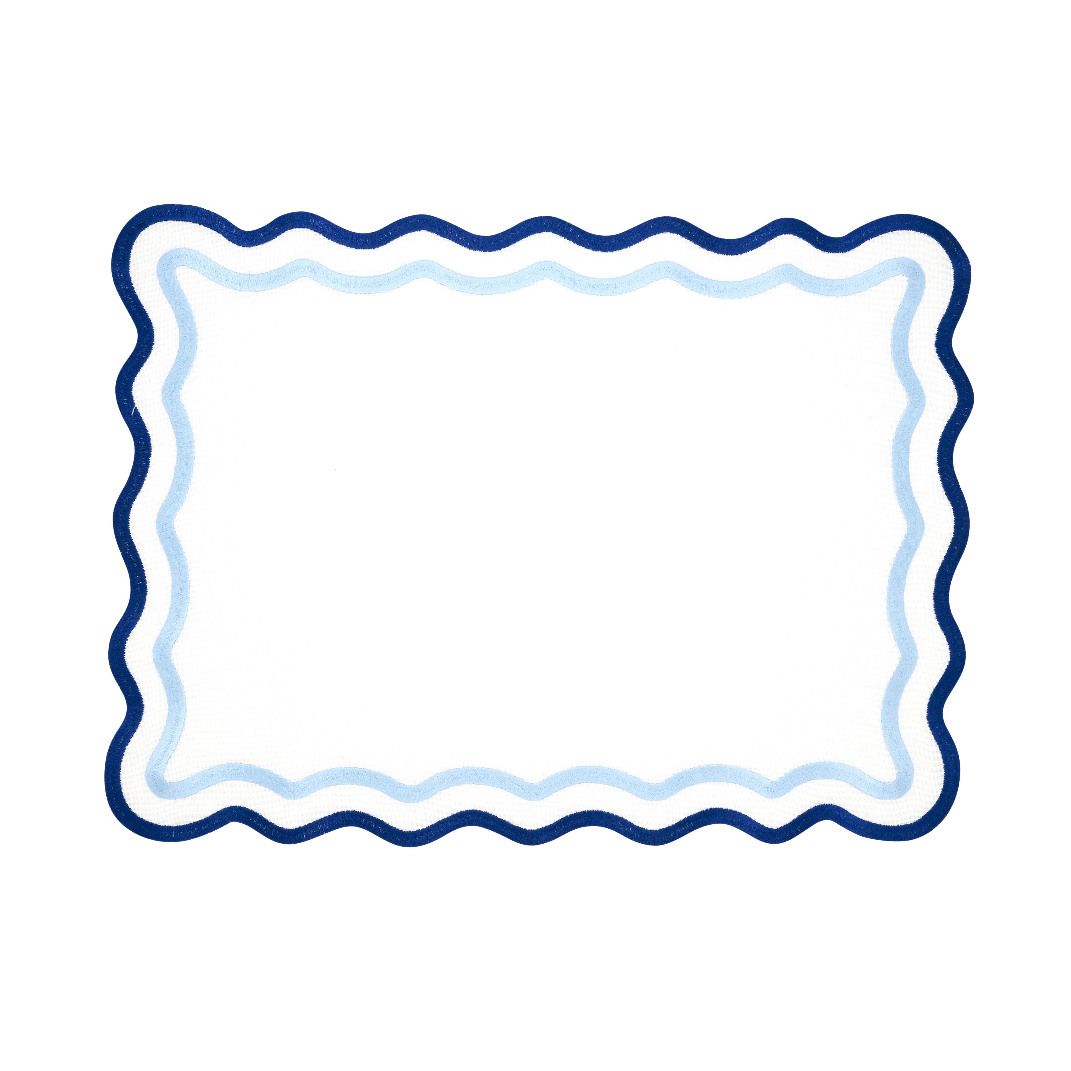 Eco Scallop Border Placemat, Set of 4