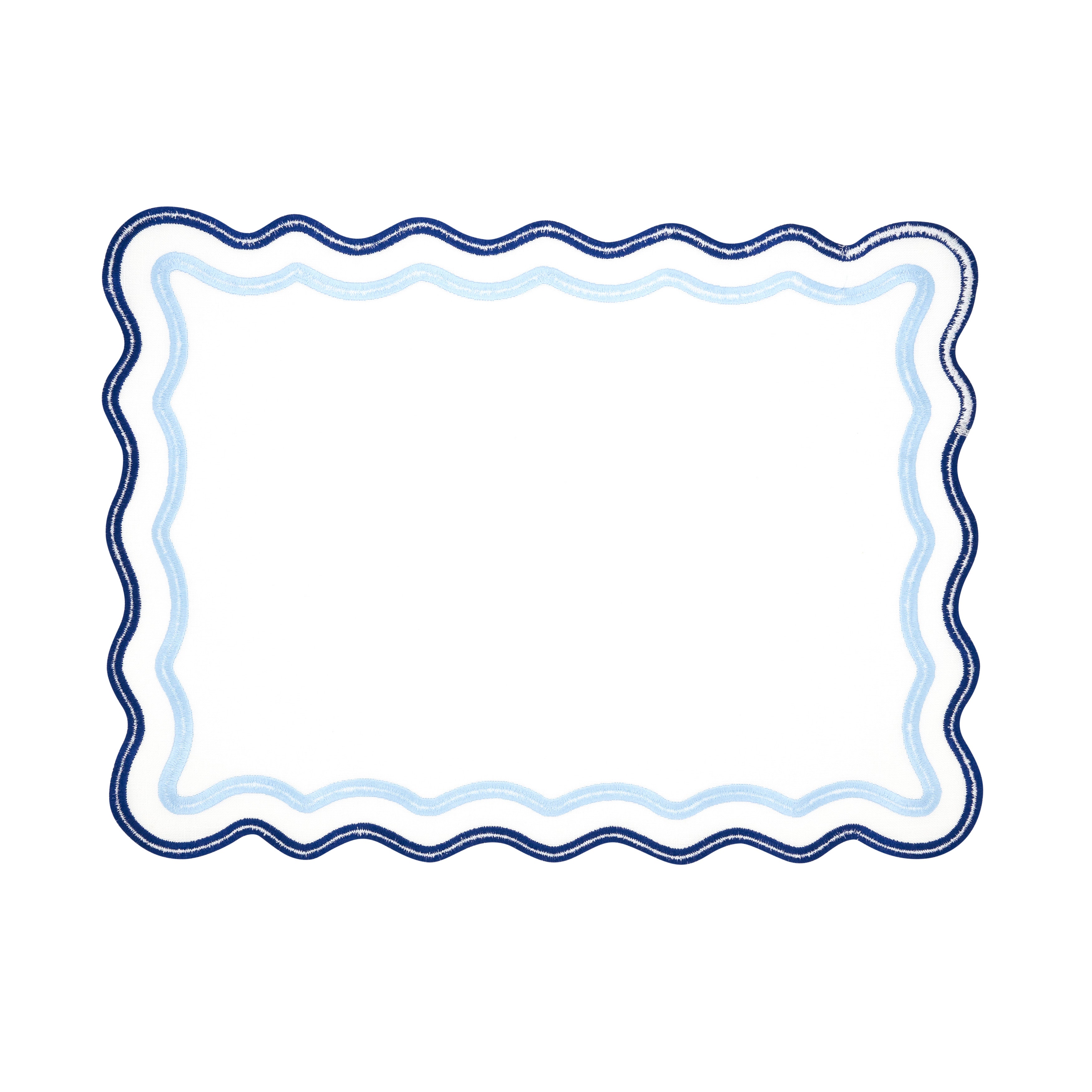 Eco Scallop Border Placemat, Set of 4