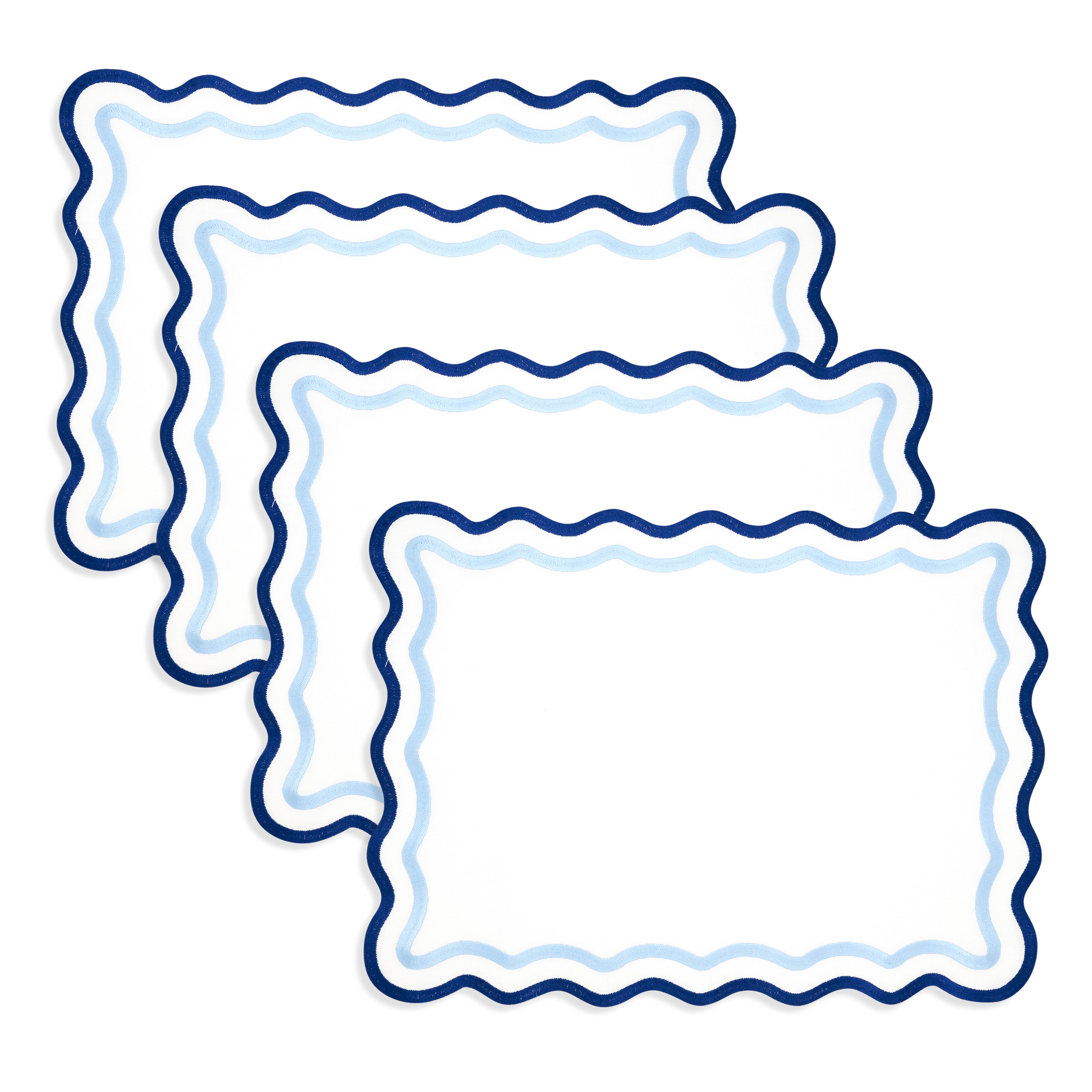 Eco Scallop Border Placemat, Set of 4
