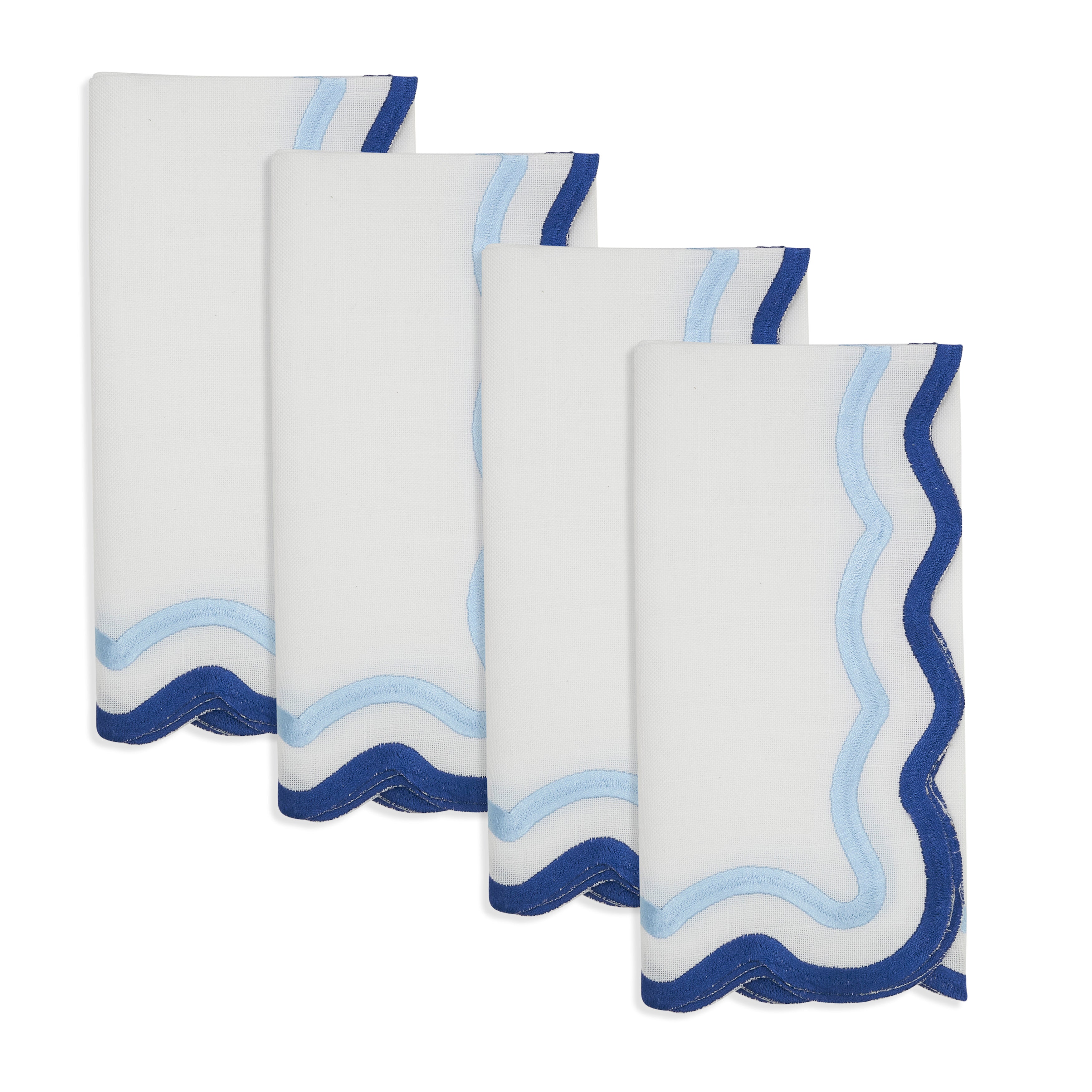 Scalloped Border Napkin, Set of 4