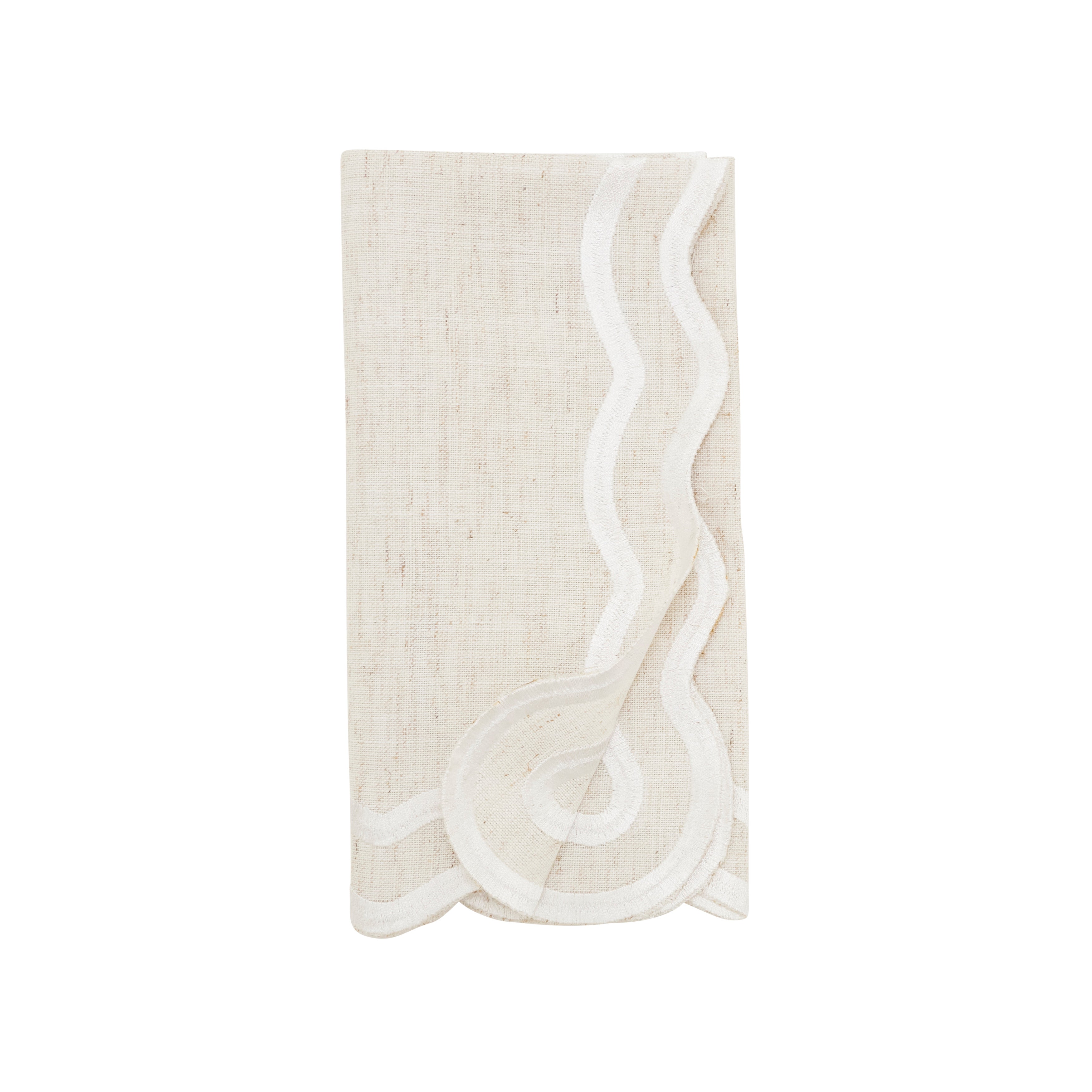 Scalloped Border Napkin, Set of 4