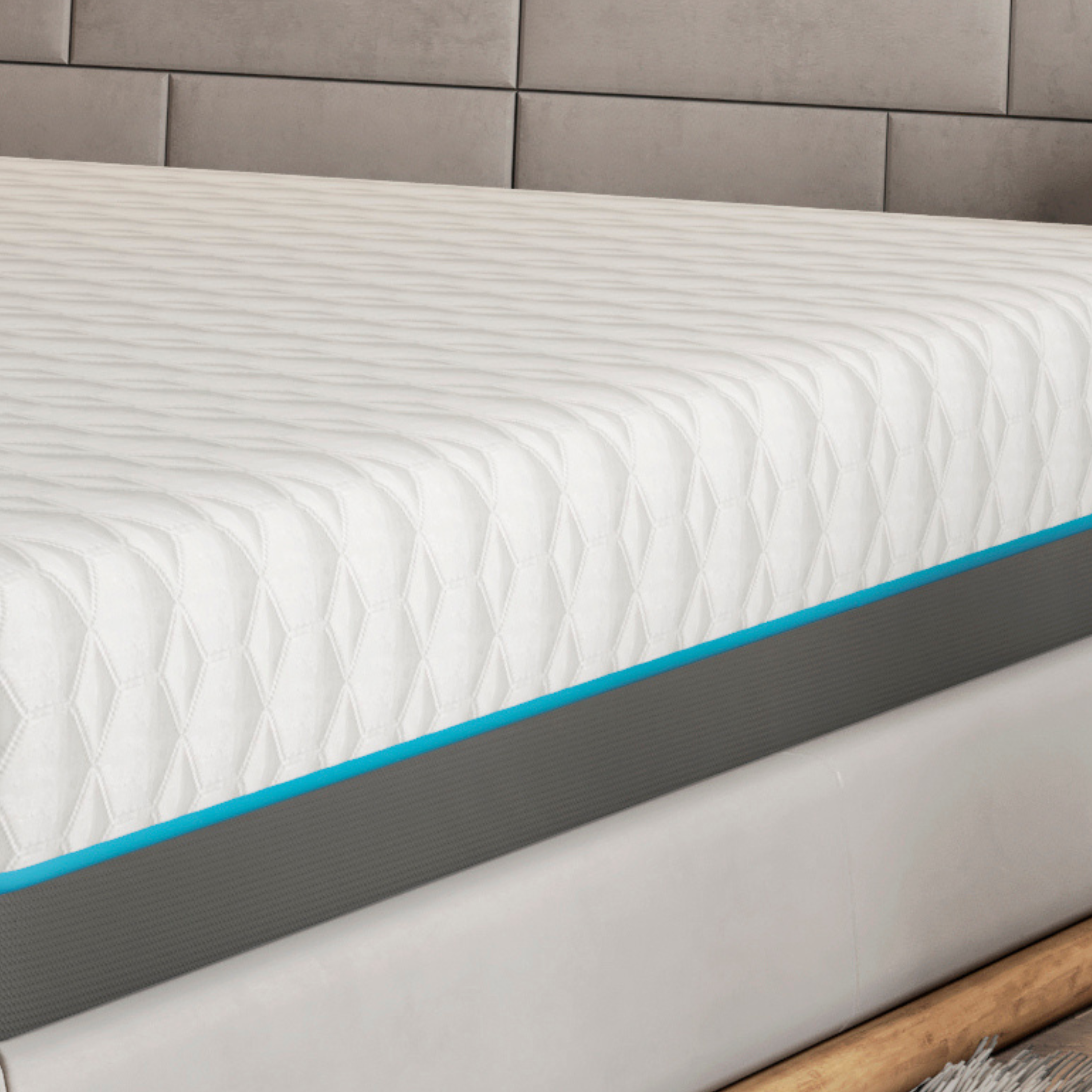 BedTech Copper Lux 12" Soft Memory Foam Mattress With Phase Change Cooling Fabric