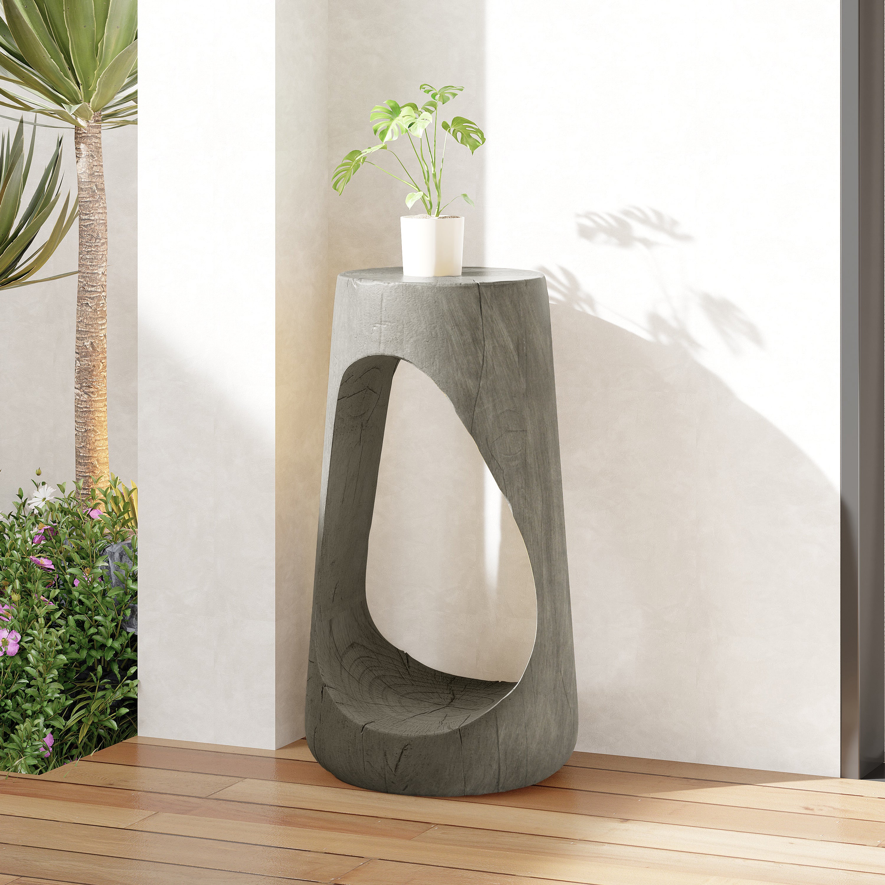 Hollow Design Accent Table