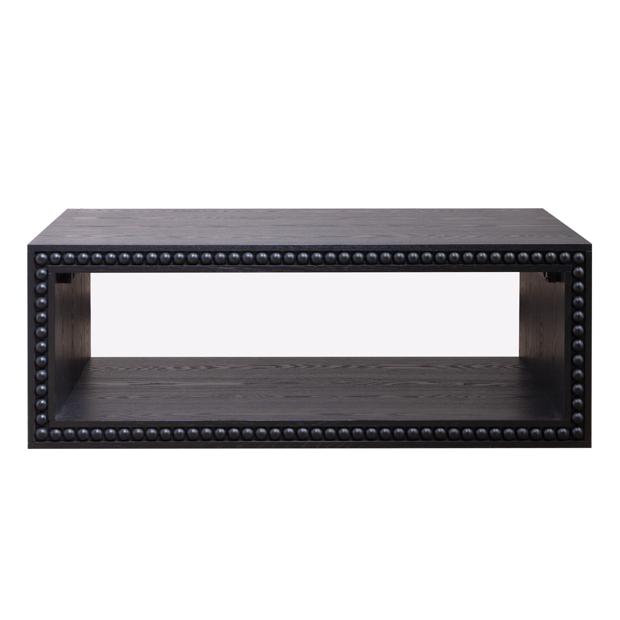 Beaded Edge Open Storage Coffee Table