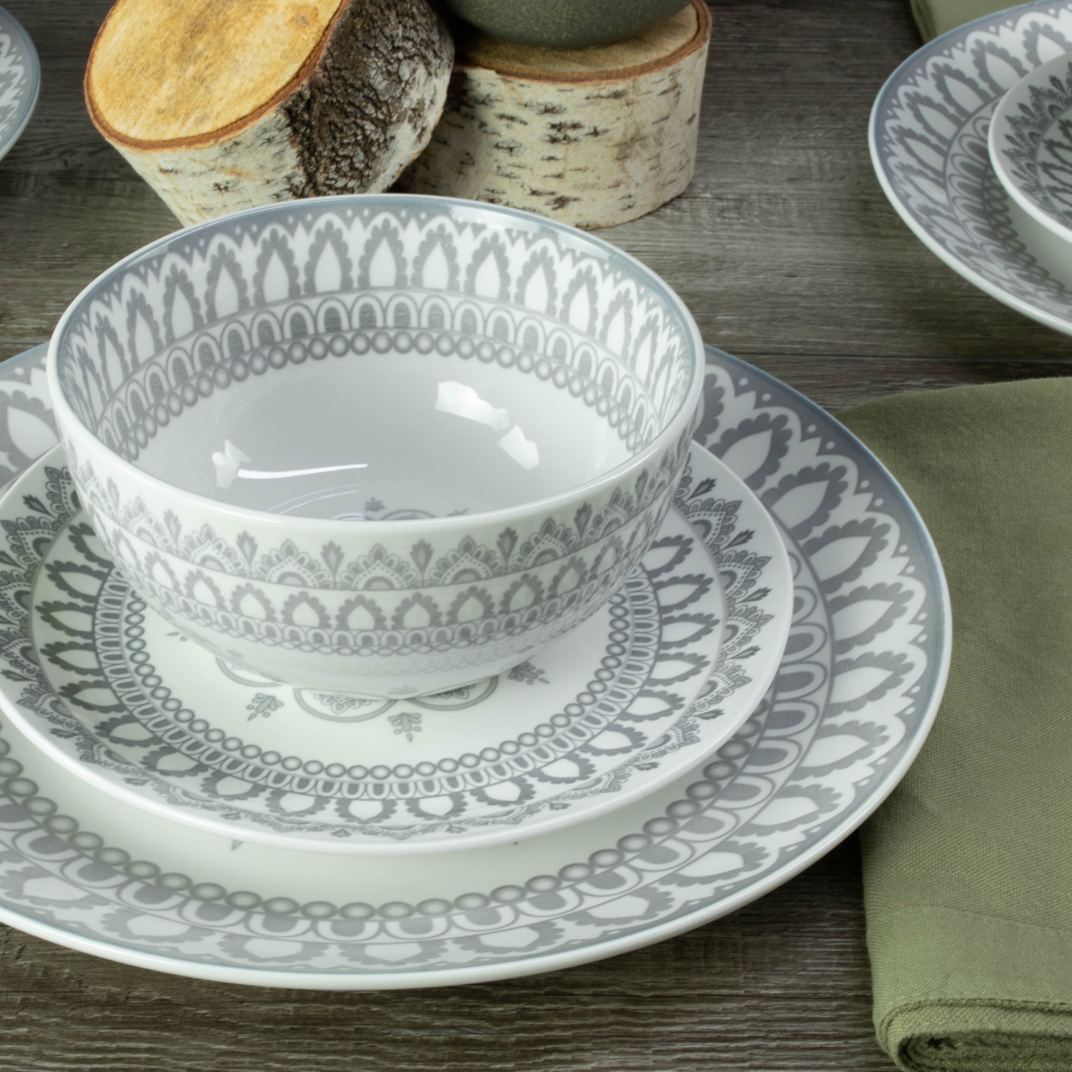 Arabesque 12 Piece Dinnerware Set