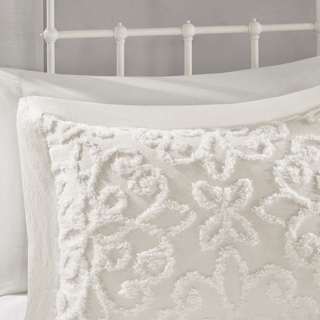 3 Piece Tufted Cotton Chenille Bedspread Set