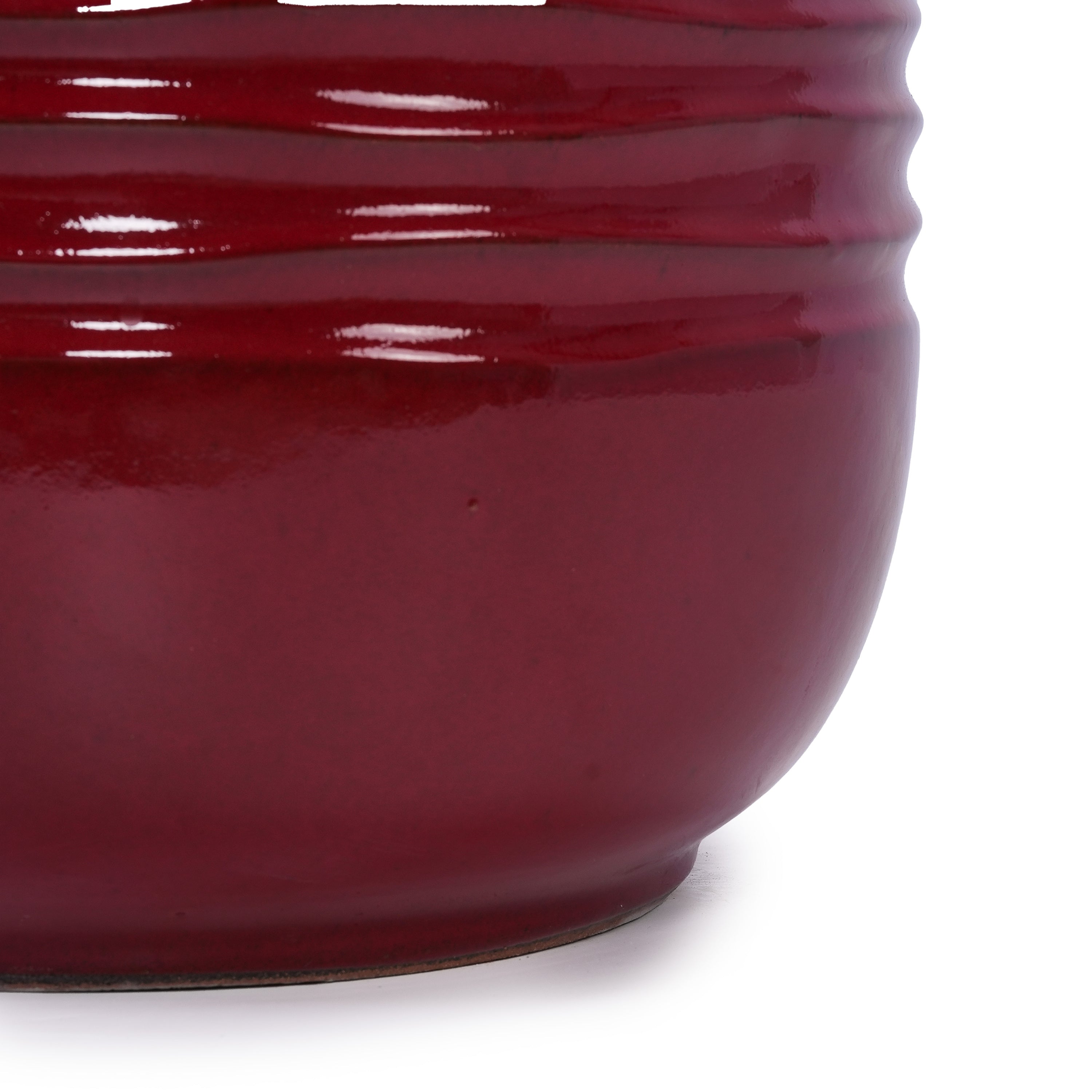 Calan Handmade Glazed Ceramic Planter, Set of 3
