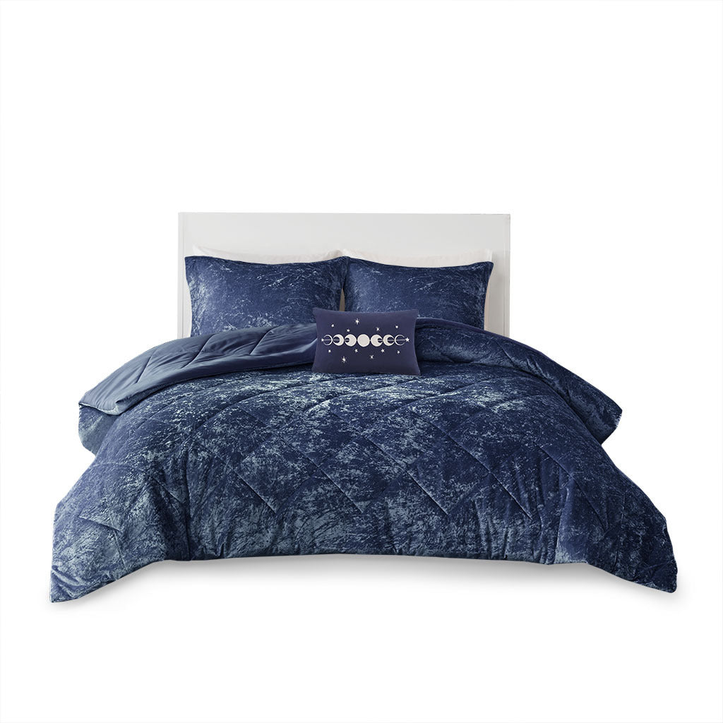 Intelligent Design Velvet Comforter Set - Thumbnail 3